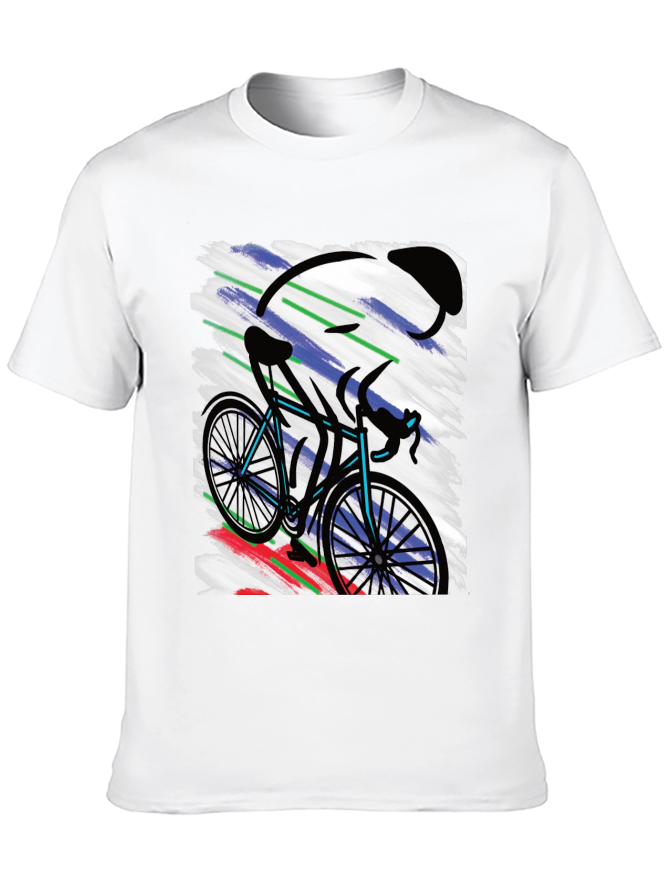 Cycling Art T-Shirt - Bike Rider Graphic Tee