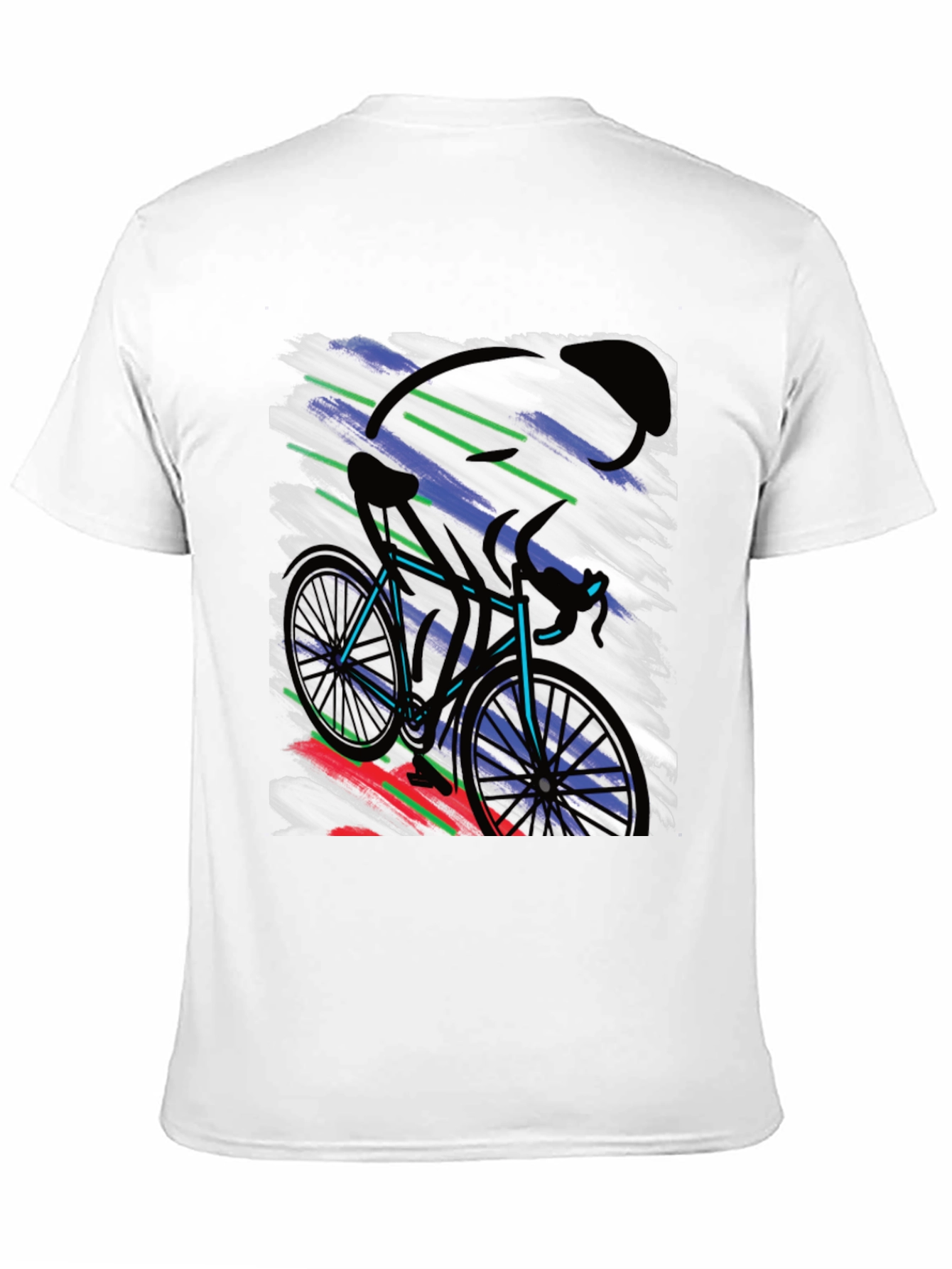 Cycling Art T-Shirt - Bike Rider Graphic Tee