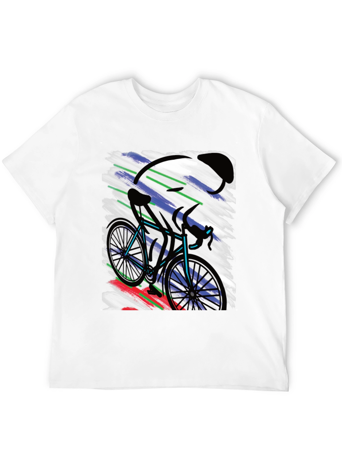 Cycling Art T-Shirt - Bike Rider Graphic Tee
