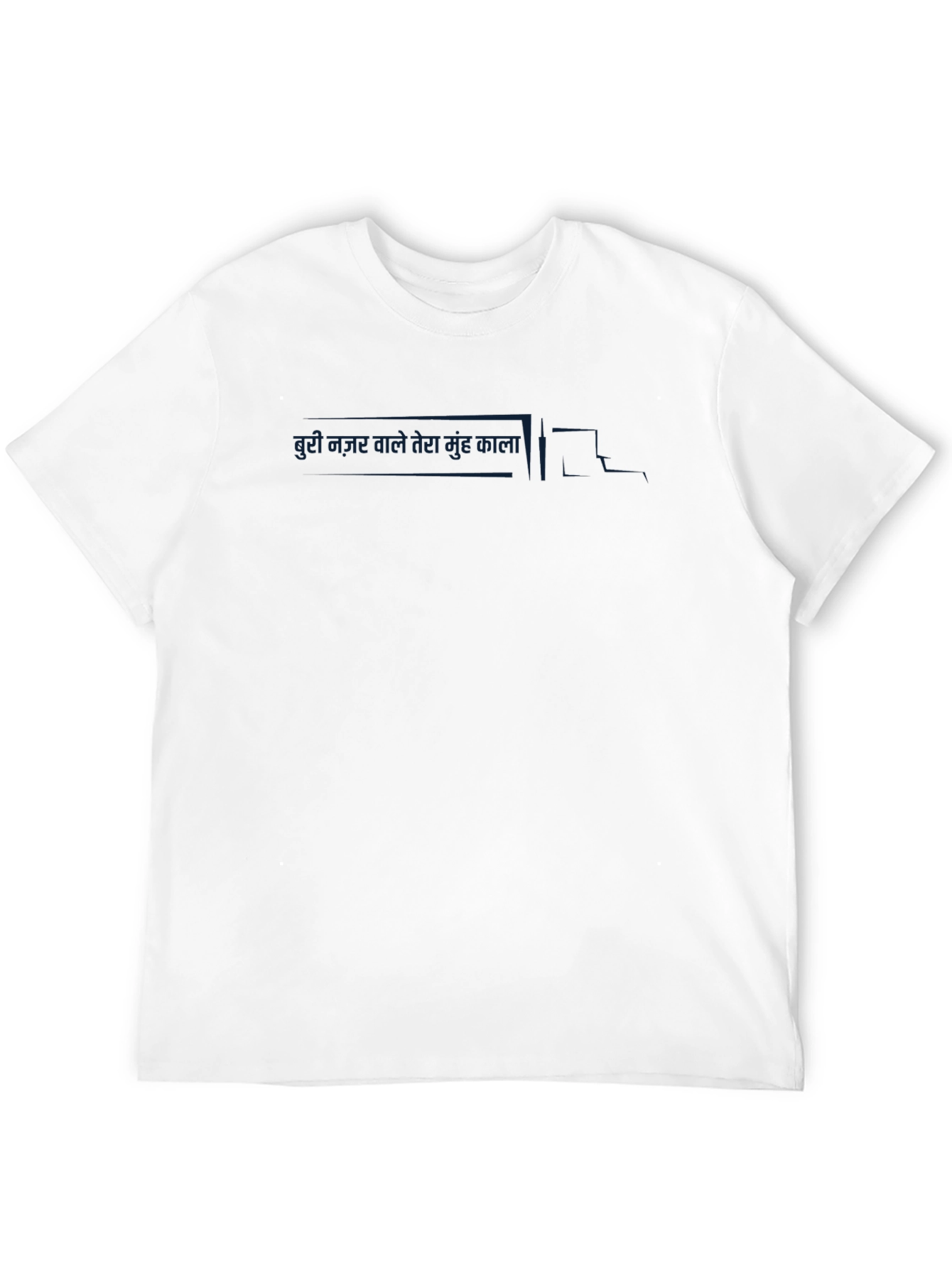 Mens Black Graphic Tee - Nepali Truck Art