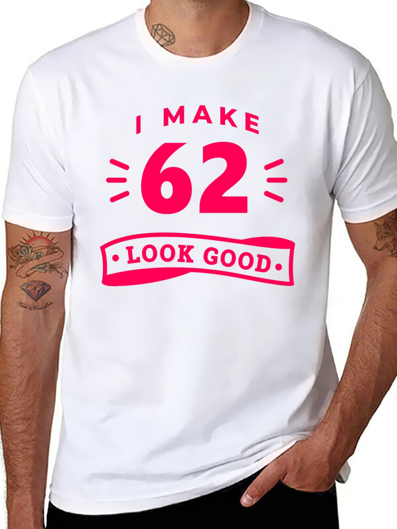 I Make 62 Look Good Black T-Shirt
