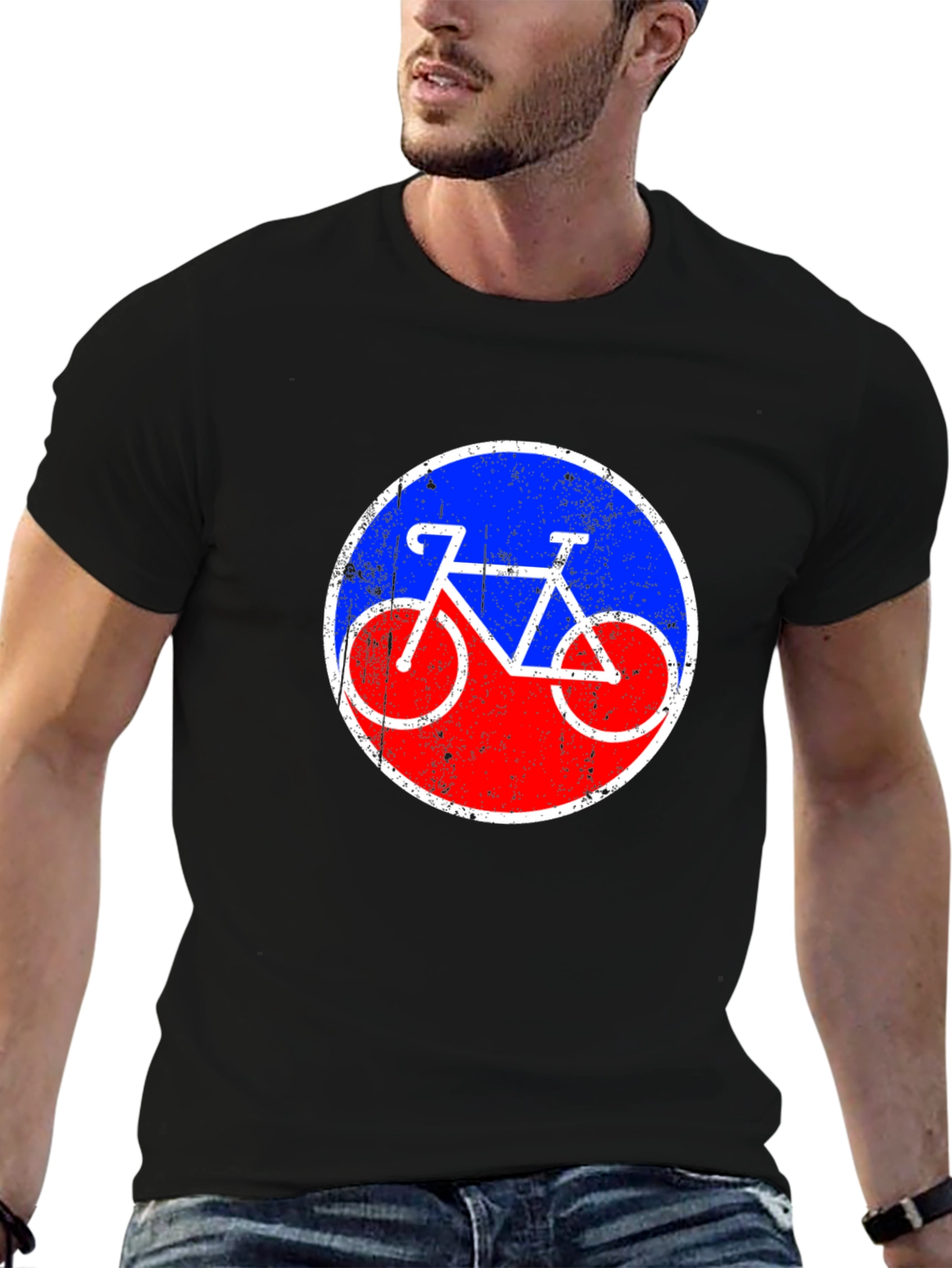 Retro Bicycle Graphic Tee - Classic Style