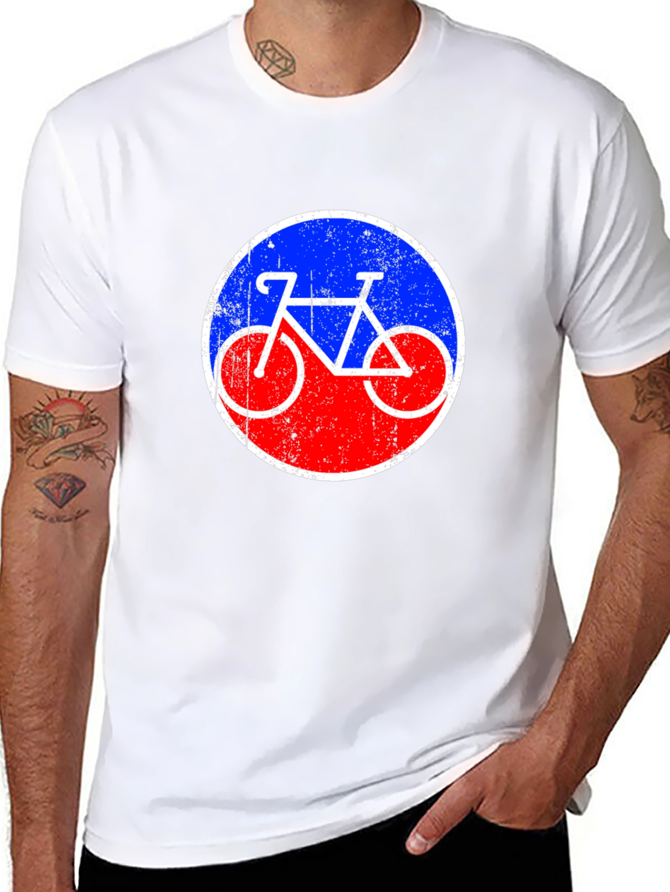 Retro Bicycle Graphic Tee - Classic Style