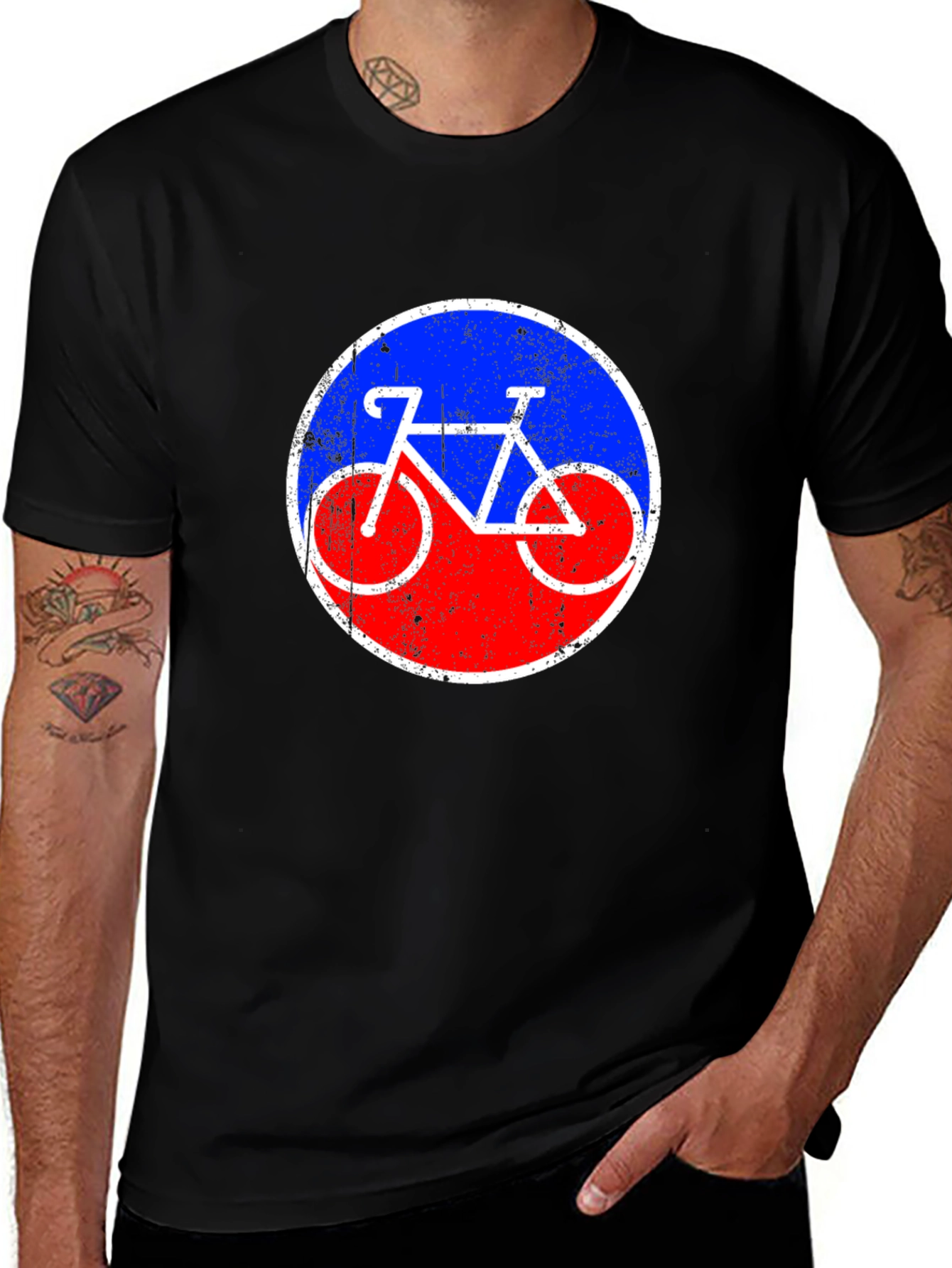 Retro Bicycle Graphic Tee - Classic Style