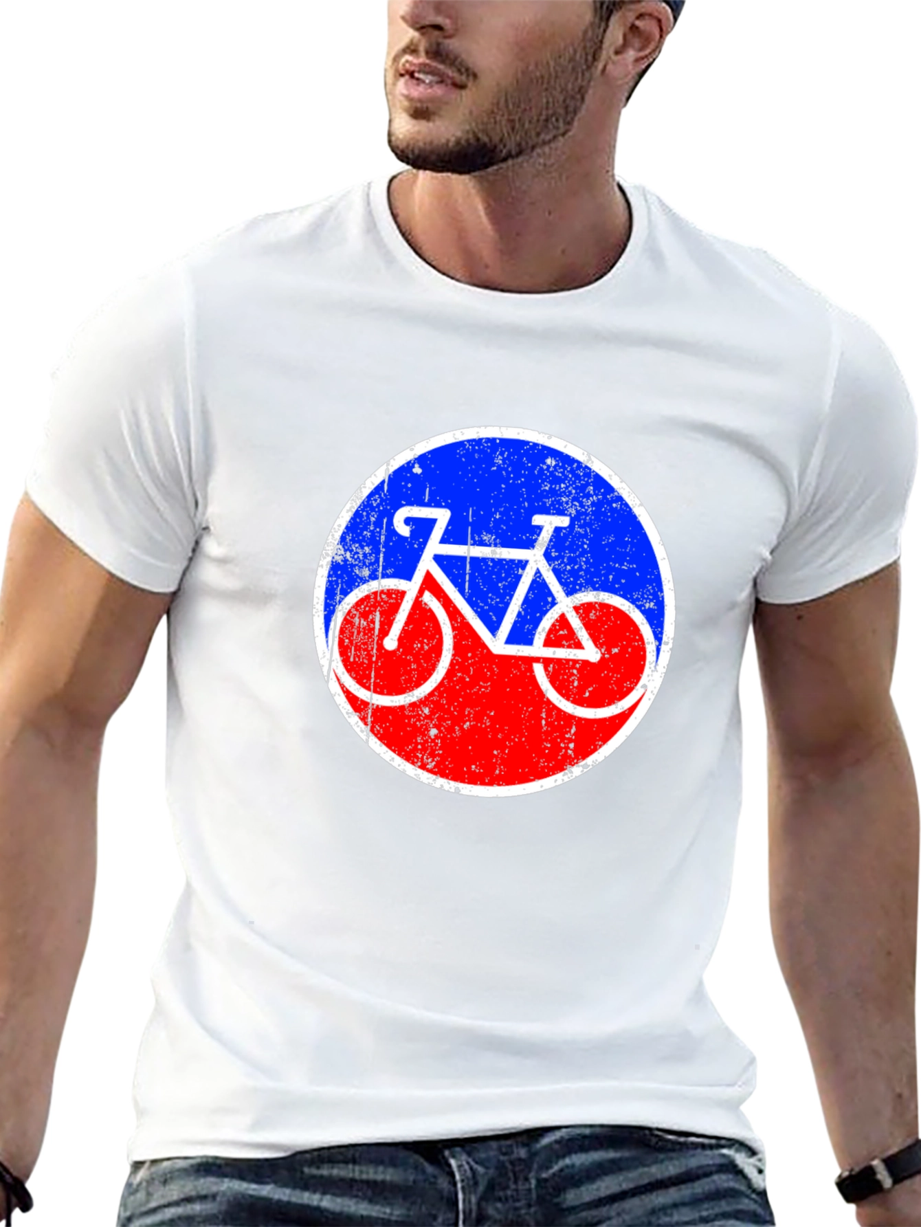 Retro Bicycle Graphic Tee - Classic Style