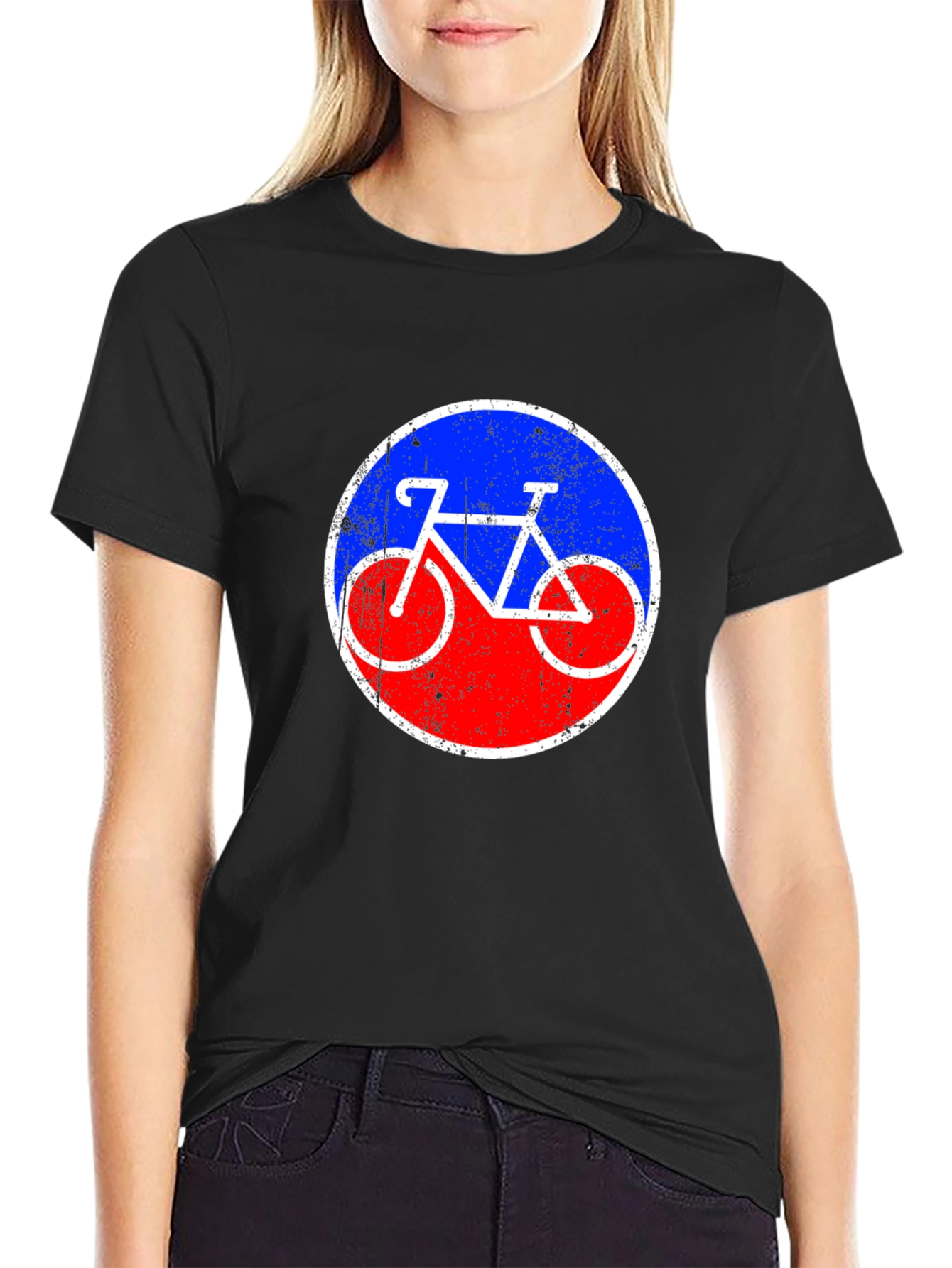 Retro Bicycle Graphic Tee - Classic Style