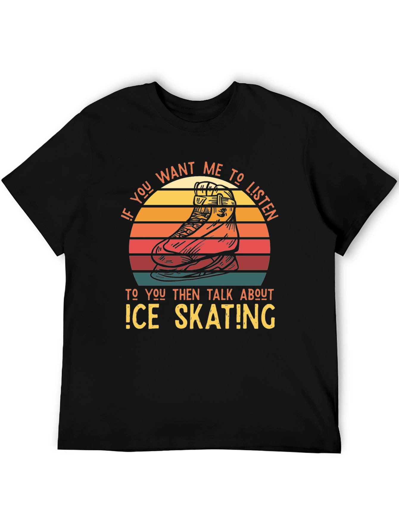 Ice Skating Retro T-Shirt