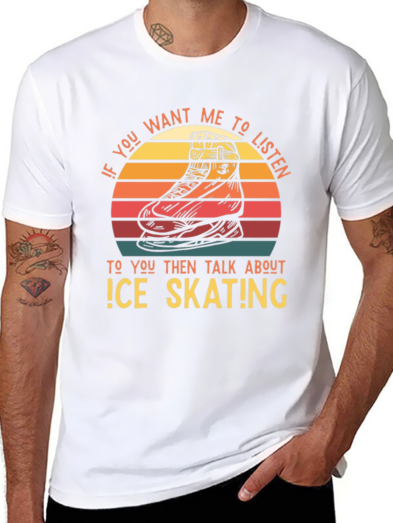 Ice Skating Retro T-Shirt