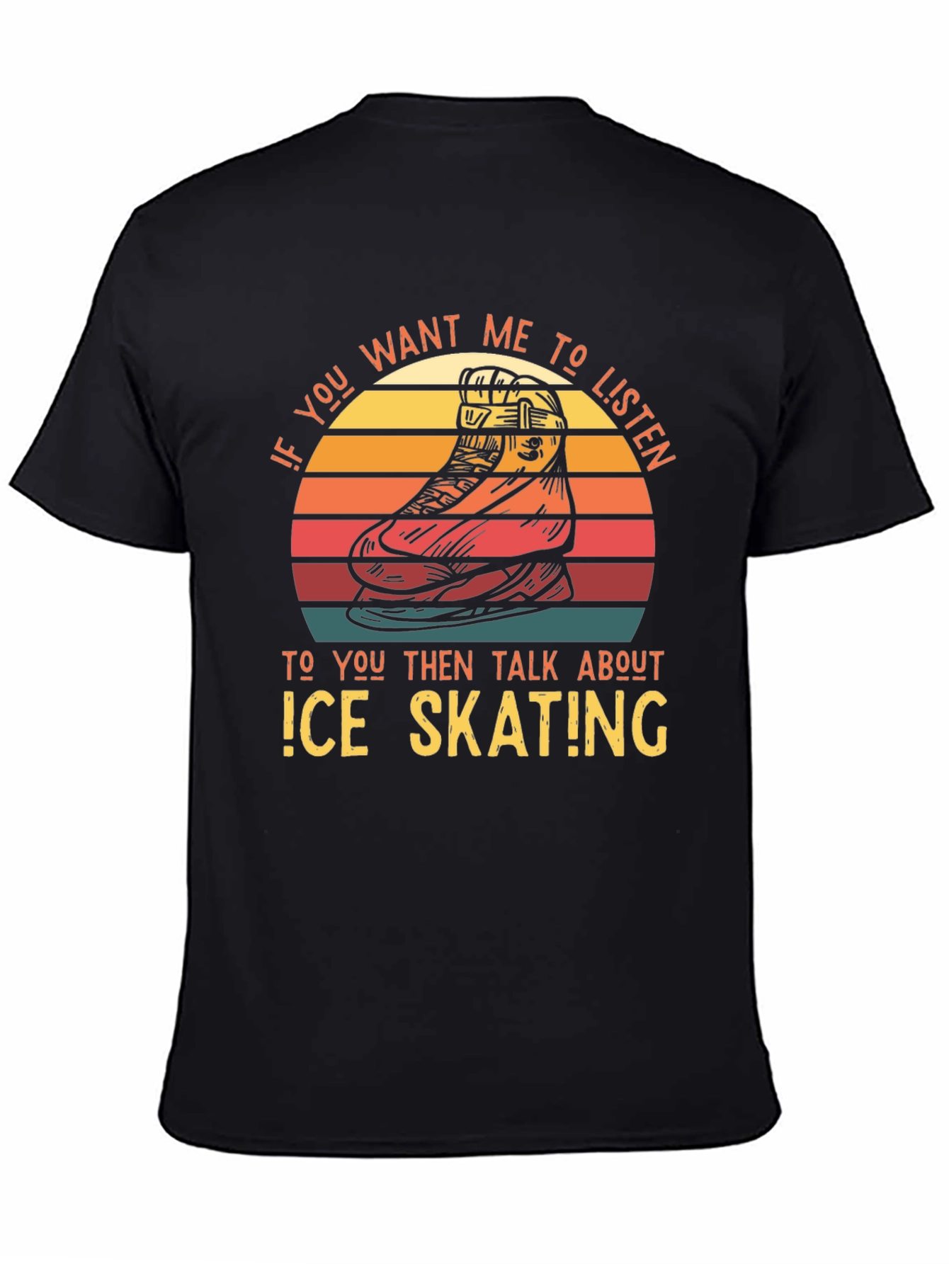Ice Skating Retro T-Shirt