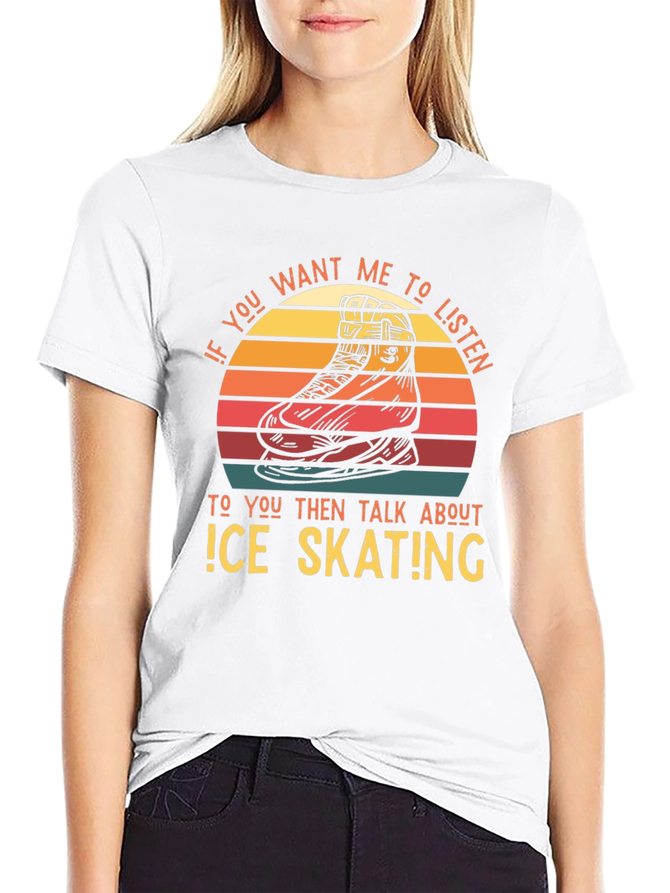 Ice Skating Retro T-Shirt