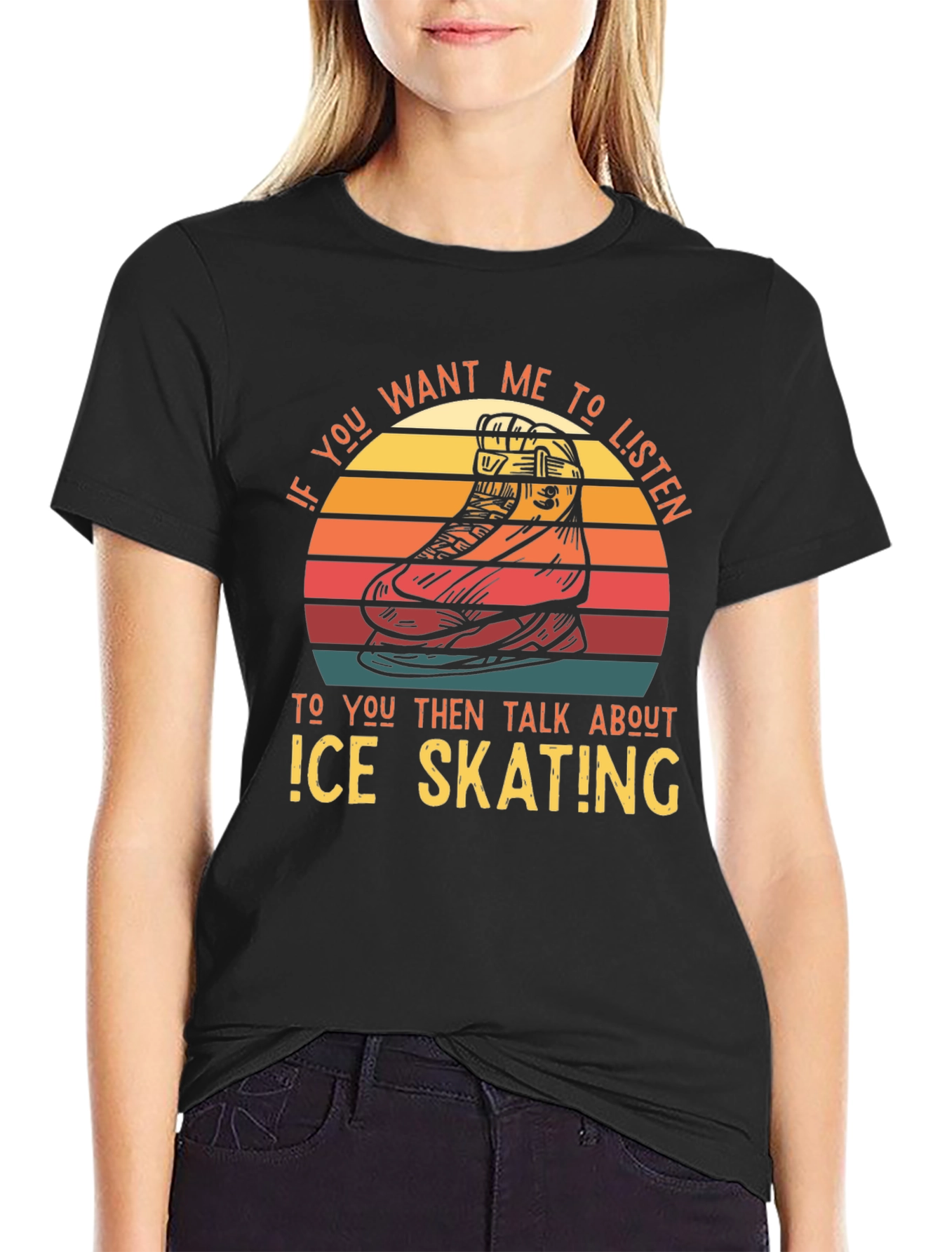 Ice Skating Retro T-Shirt