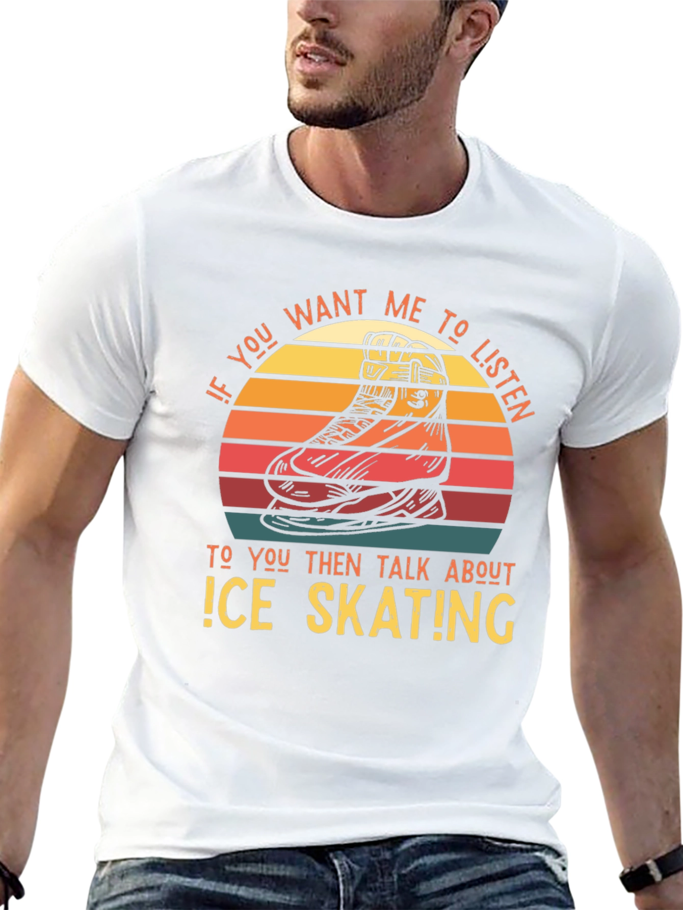 Ice Skating Retro T-Shirt
