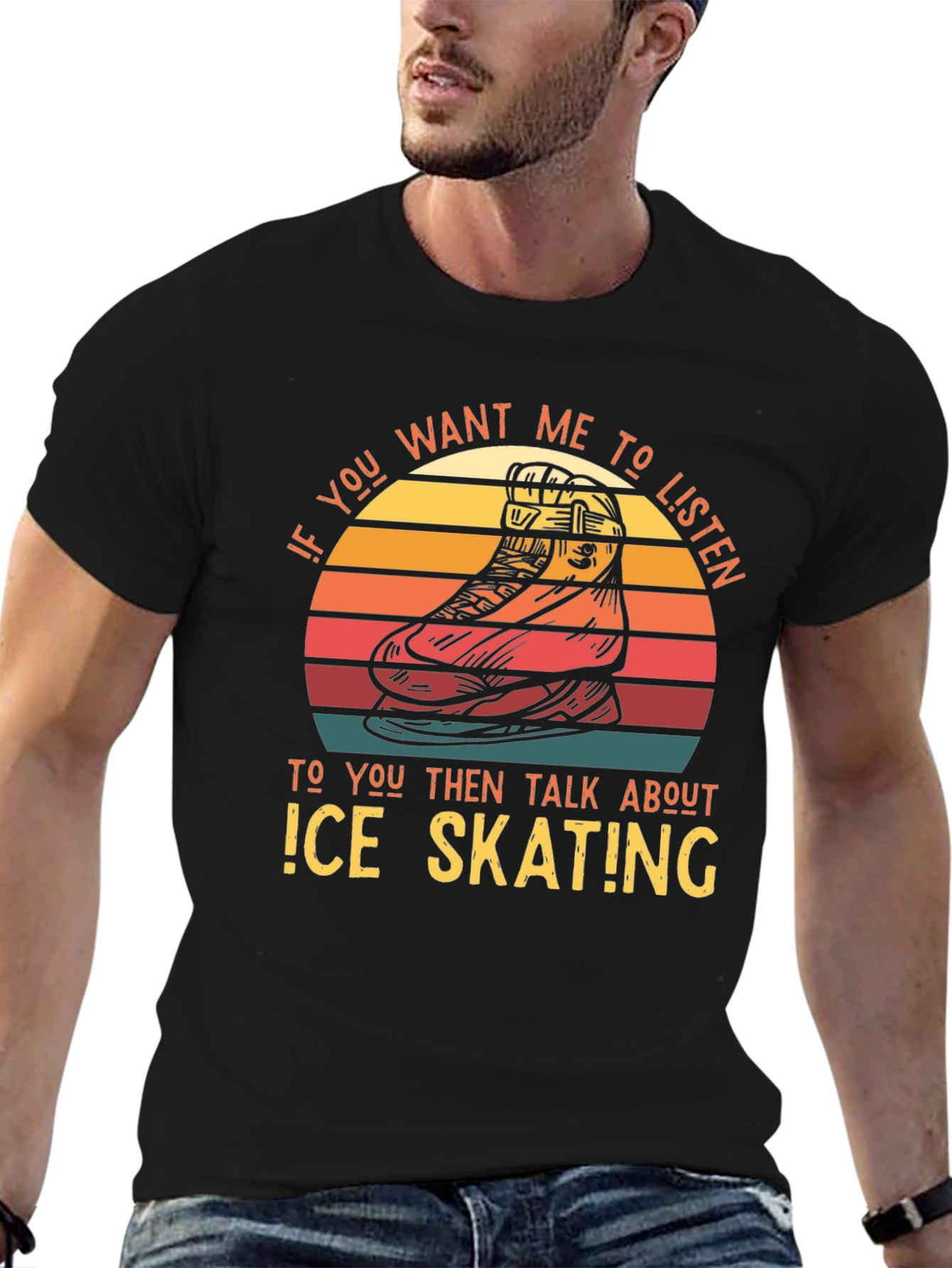 Ice Skating Retro T-Shirt