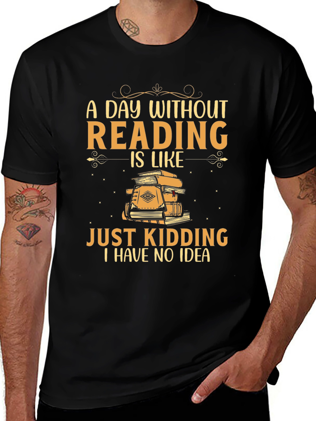 Funny Reading T-Shirt - A Day Without Reading