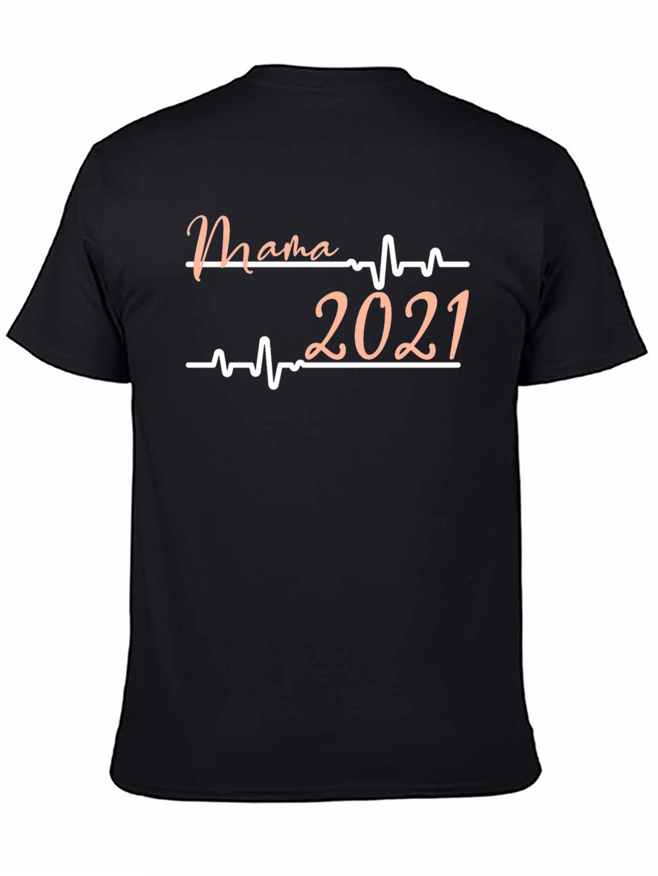 Mama Heartbeat 2021 Black T-Shirt