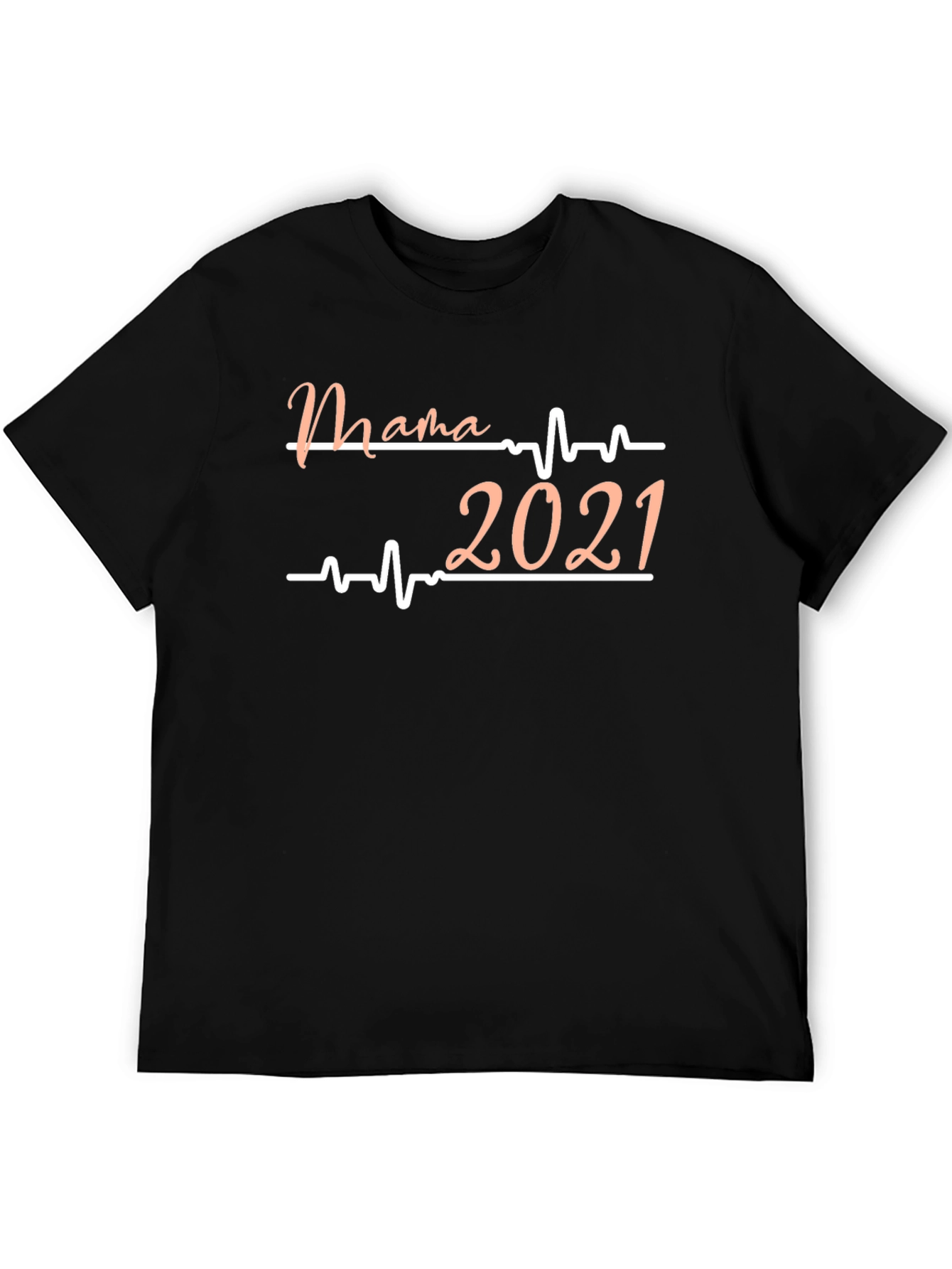 Mama Heartbeat 2021 Black T-Shirt