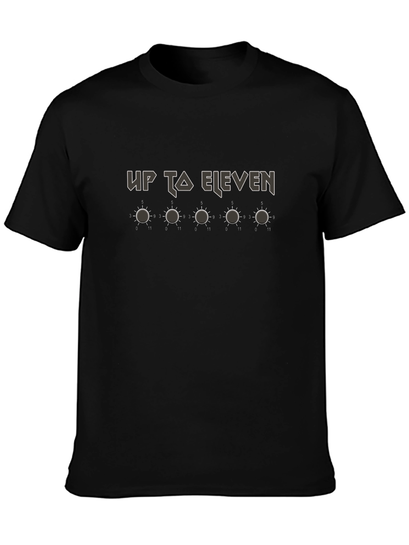 Up To Eleven Black Graphic Tee