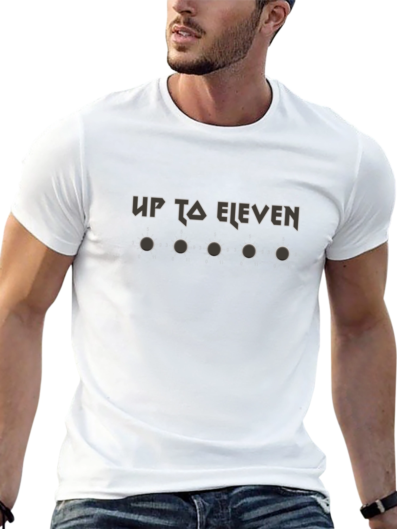 Up To Eleven Black Graphic Tee