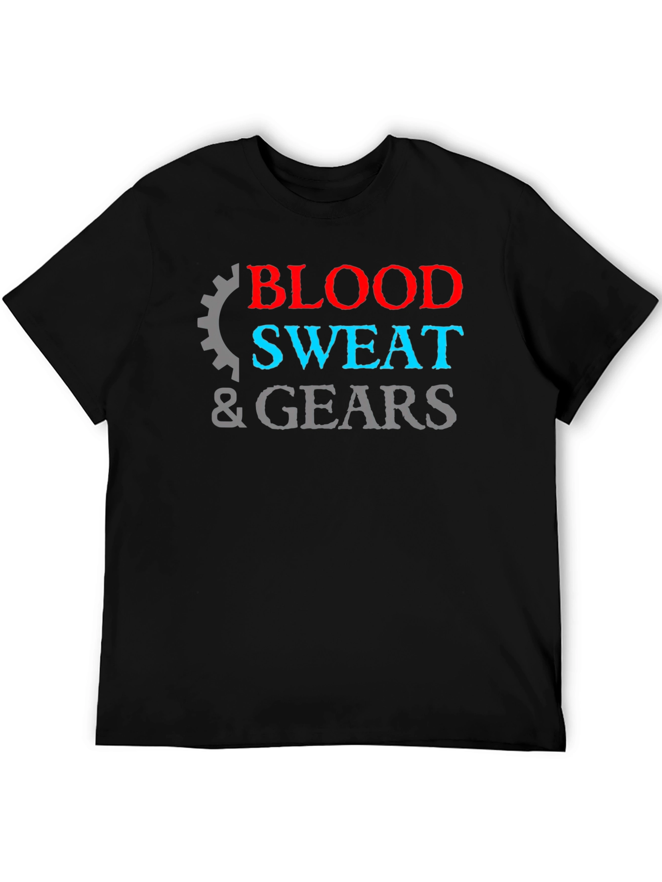 Blood Sweat & Gears Graphic Tee - Black