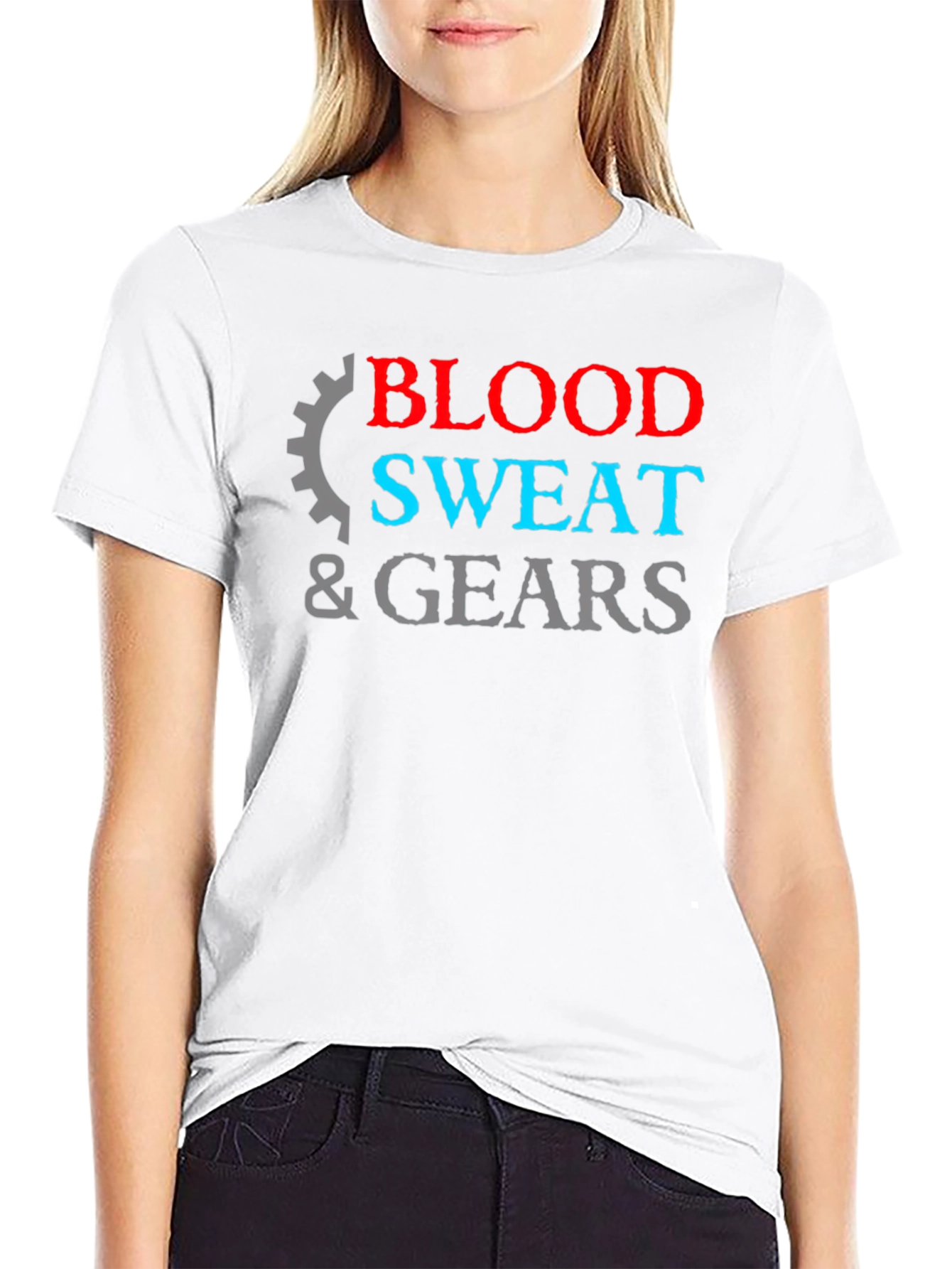 Blood Sweat & Gears Graphic Tee - Black