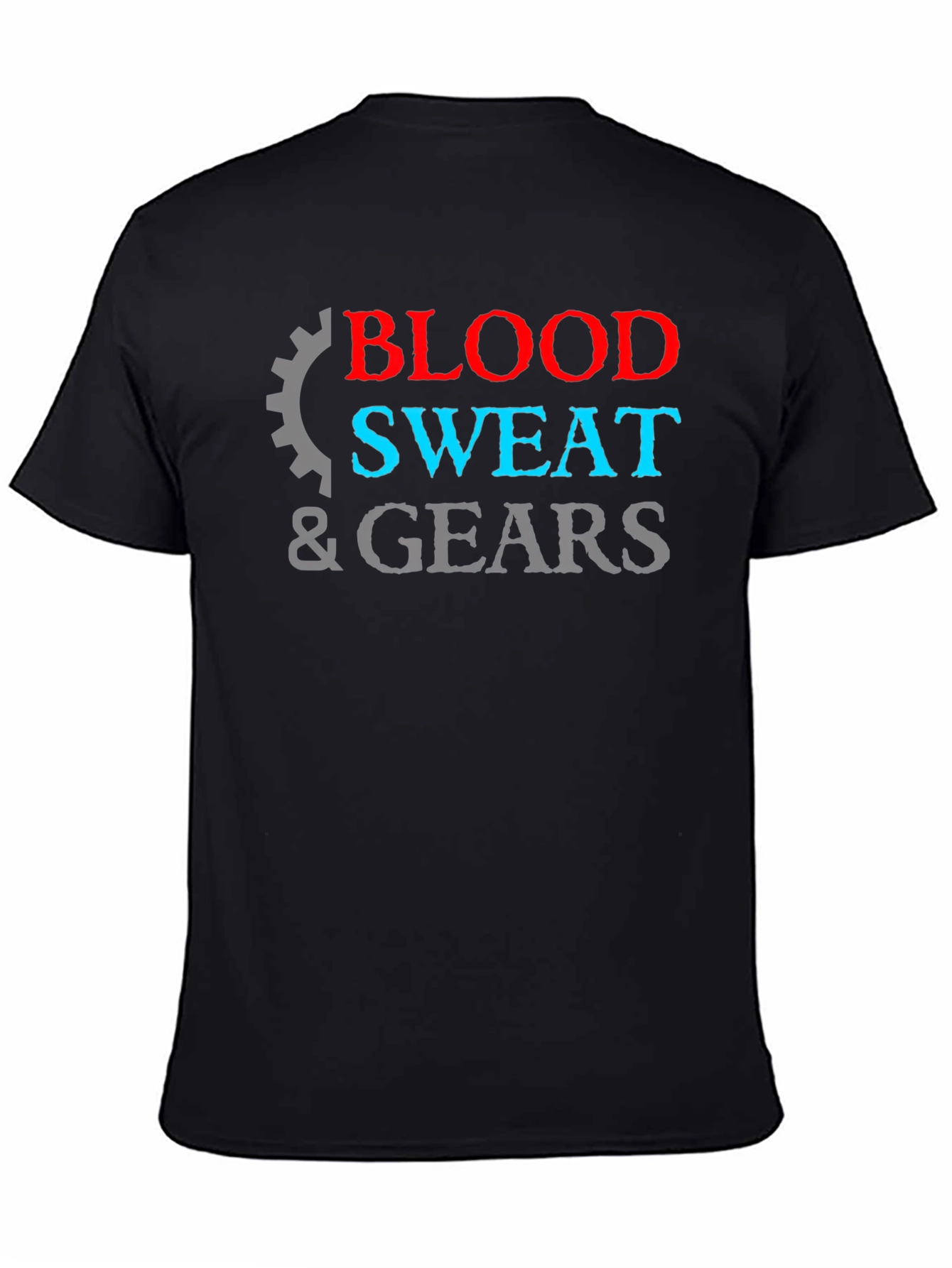 Blood Sweat & Gears Graphic Tee - Black