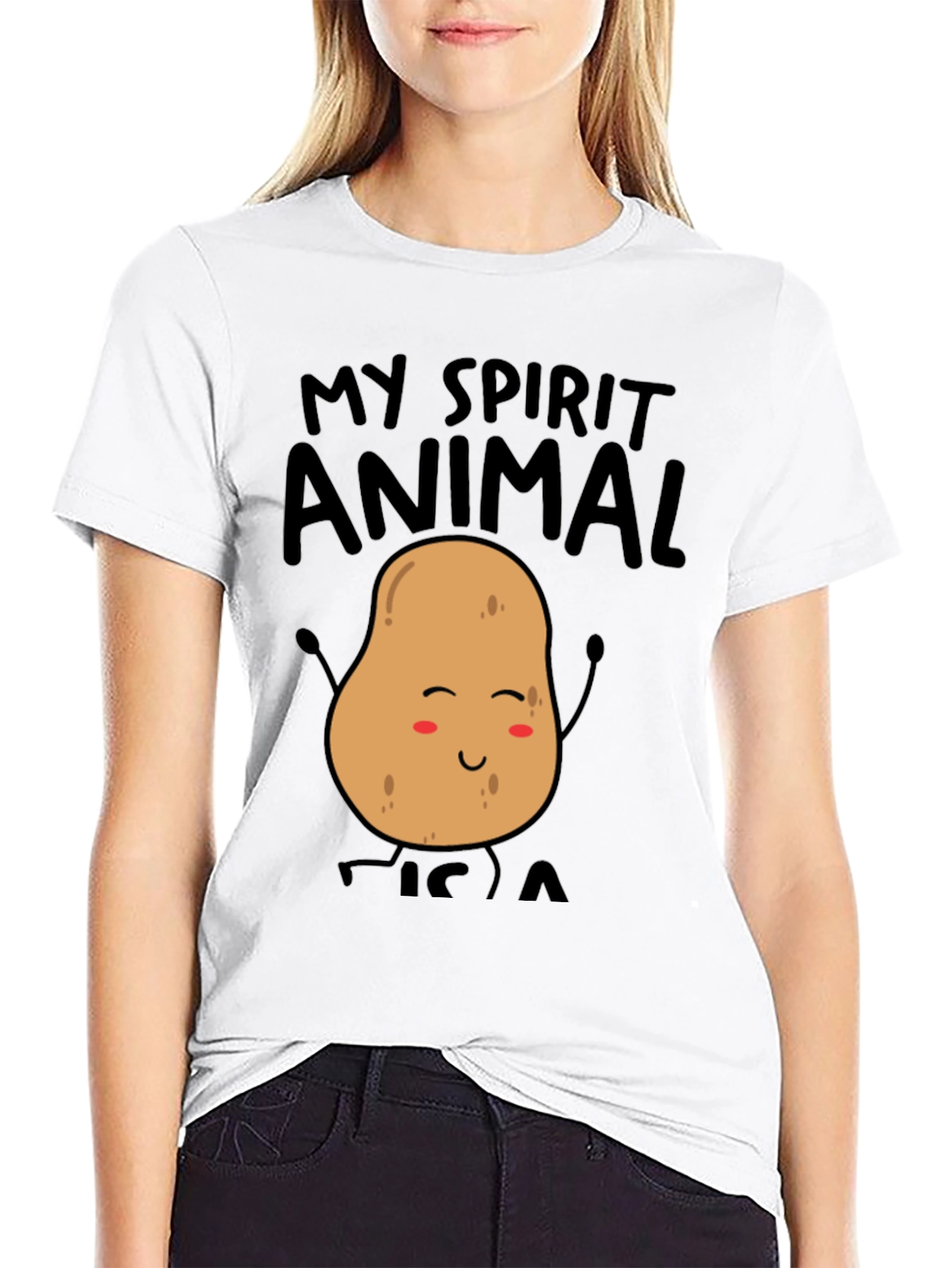My Spirit Animal Potato Funny Graphic Tee