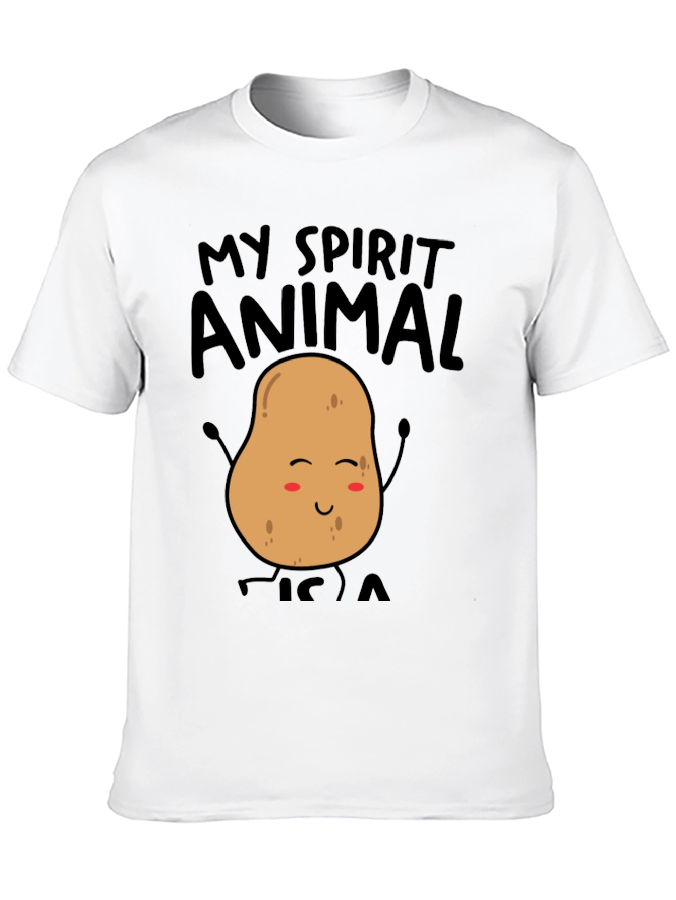 My Spirit Animal Potato Funny Graphic Tee