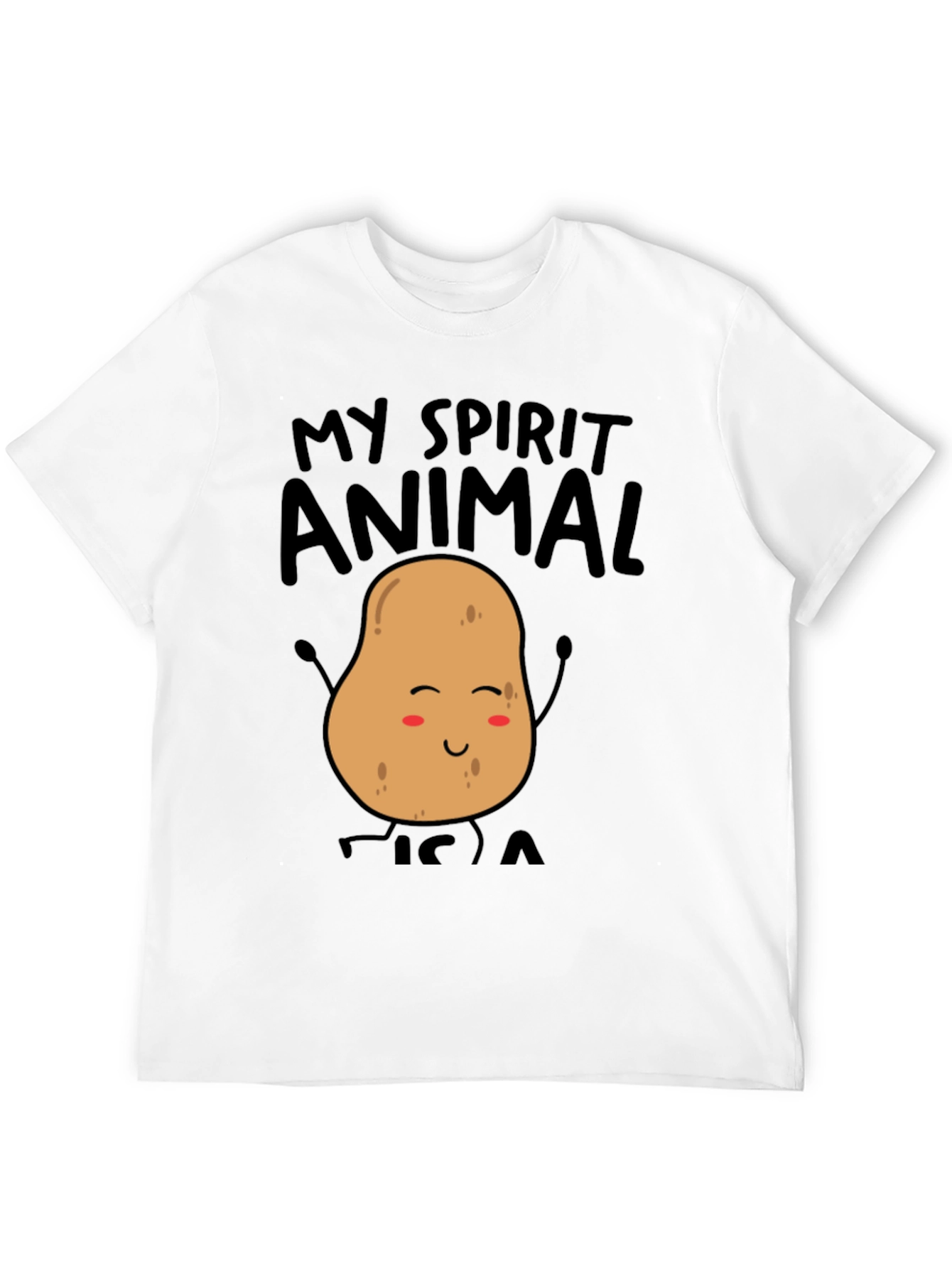 My Spirit Animal Potato Funny Graphic Tee