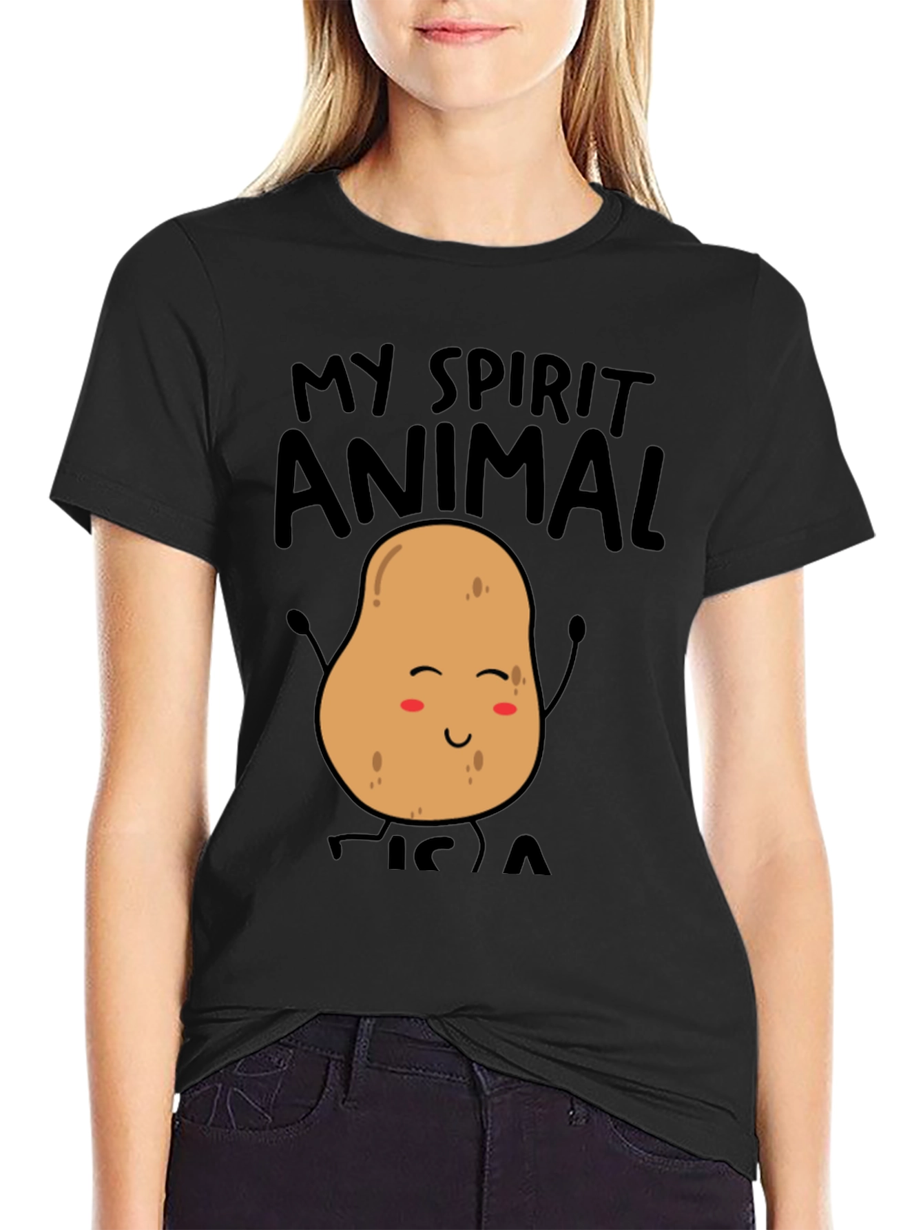 My Spirit Animal Potato Funny Graphic Tee
