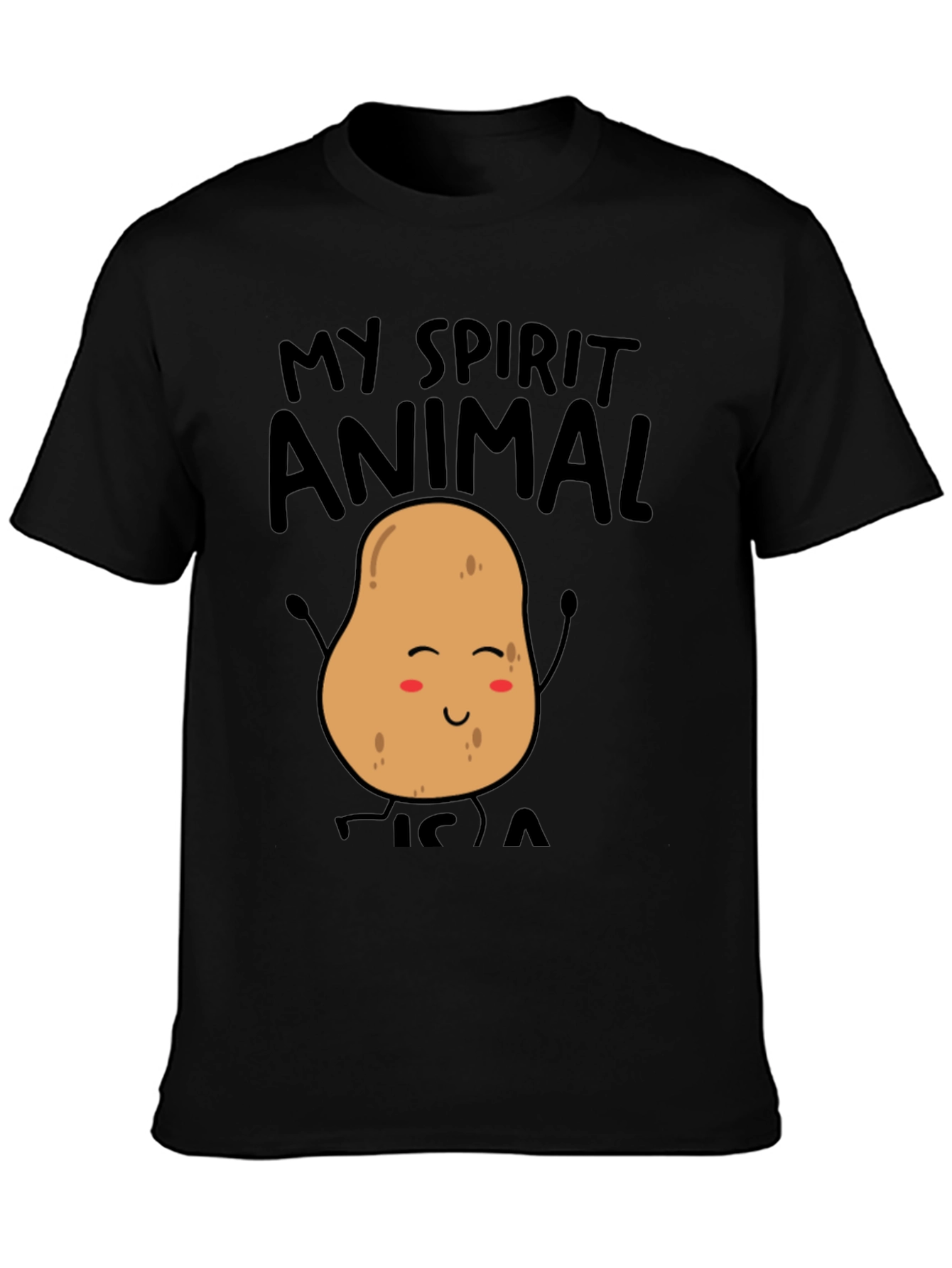 My Spirit Animal Potato Funny Graphic Tee