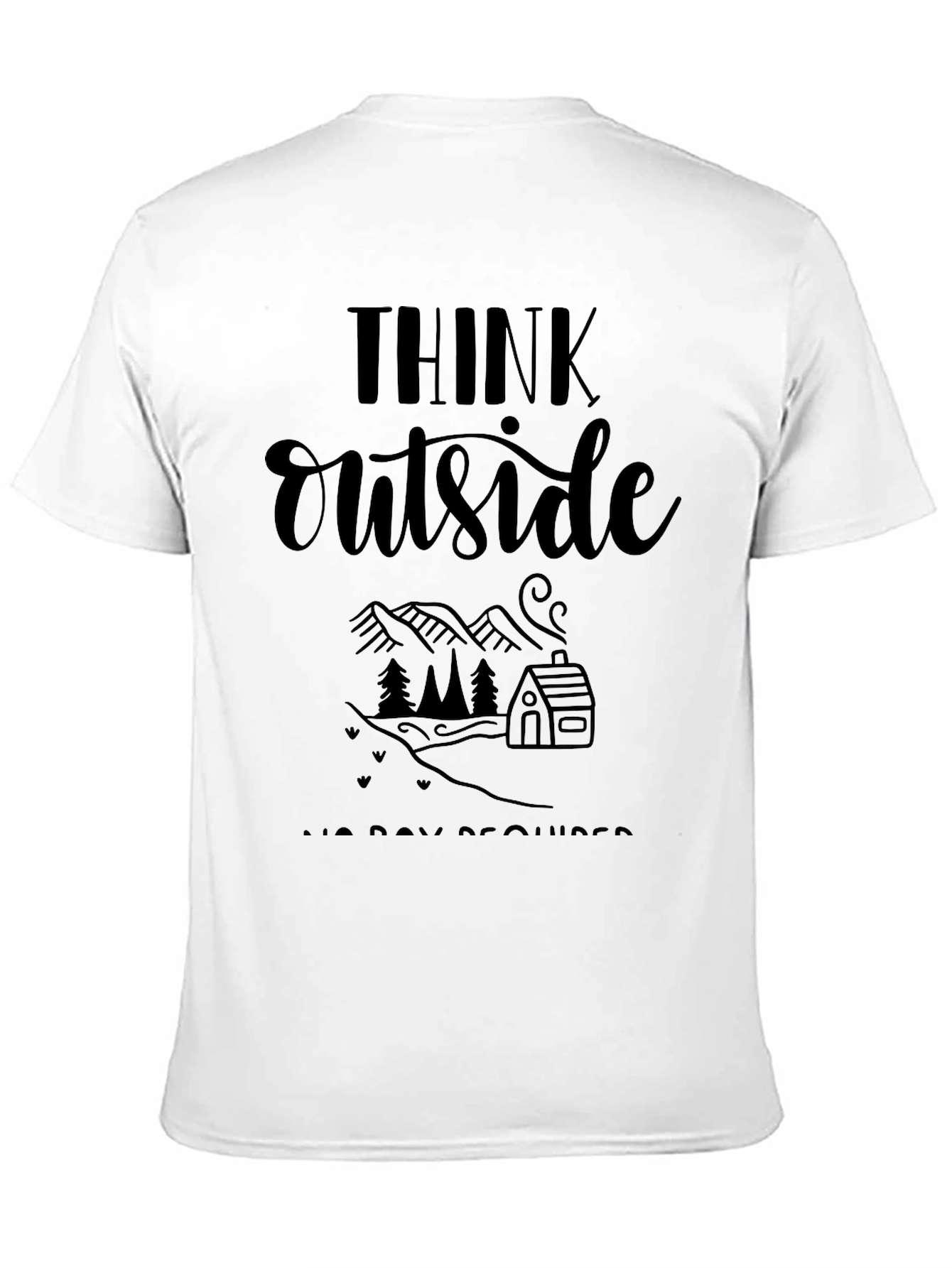 Think Outside Graphic Tee - Nature Lover Shirt