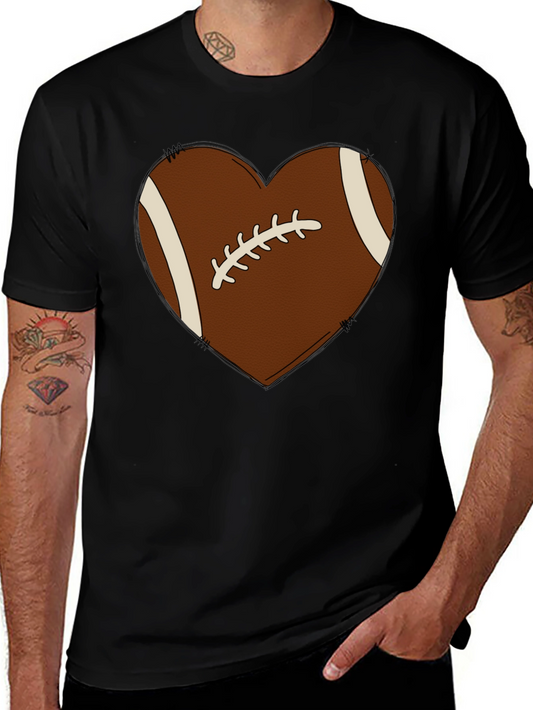 Football Heart Graphic Tee