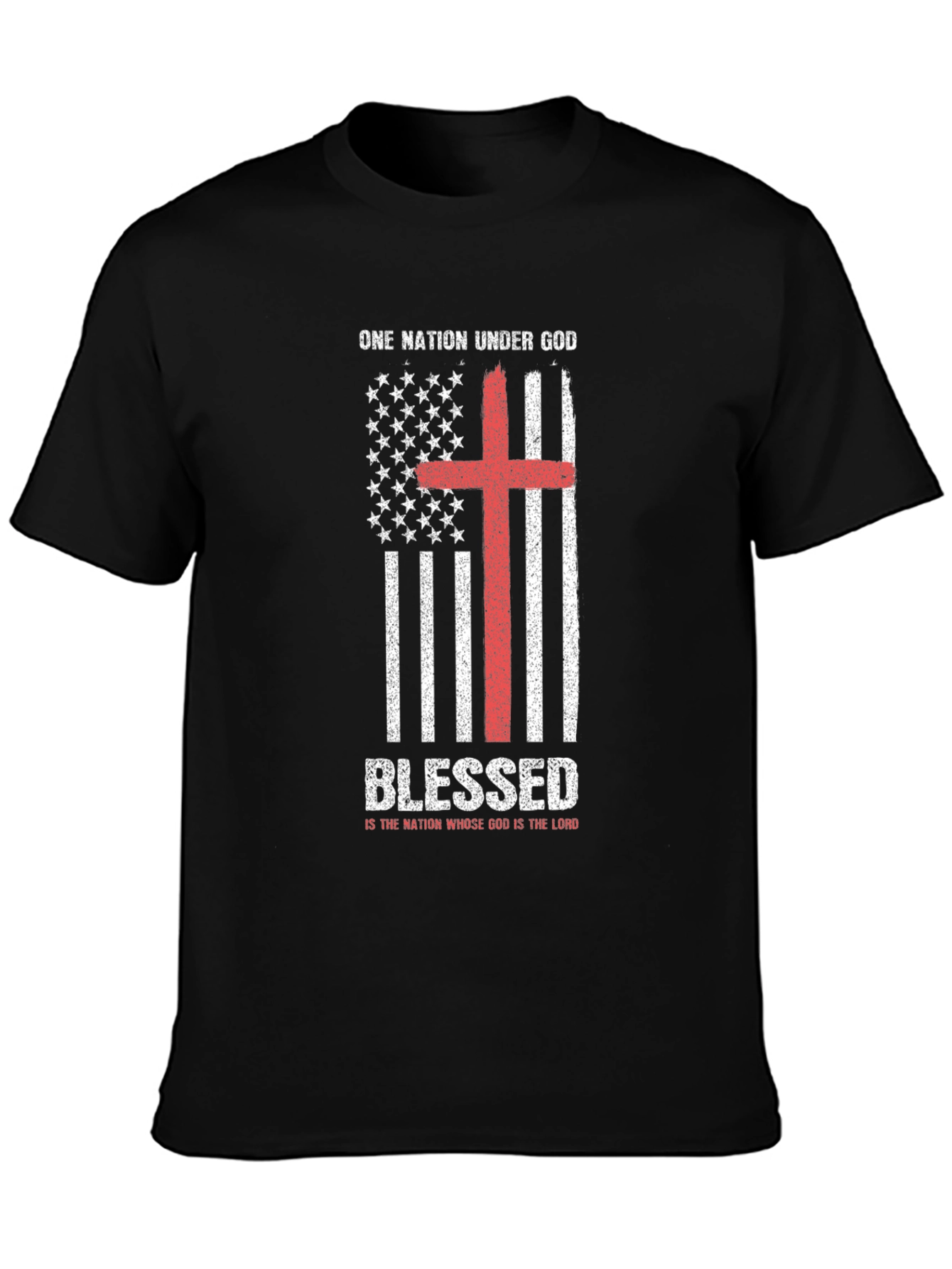 Blessed One Nation Under God Christian T-Shirt