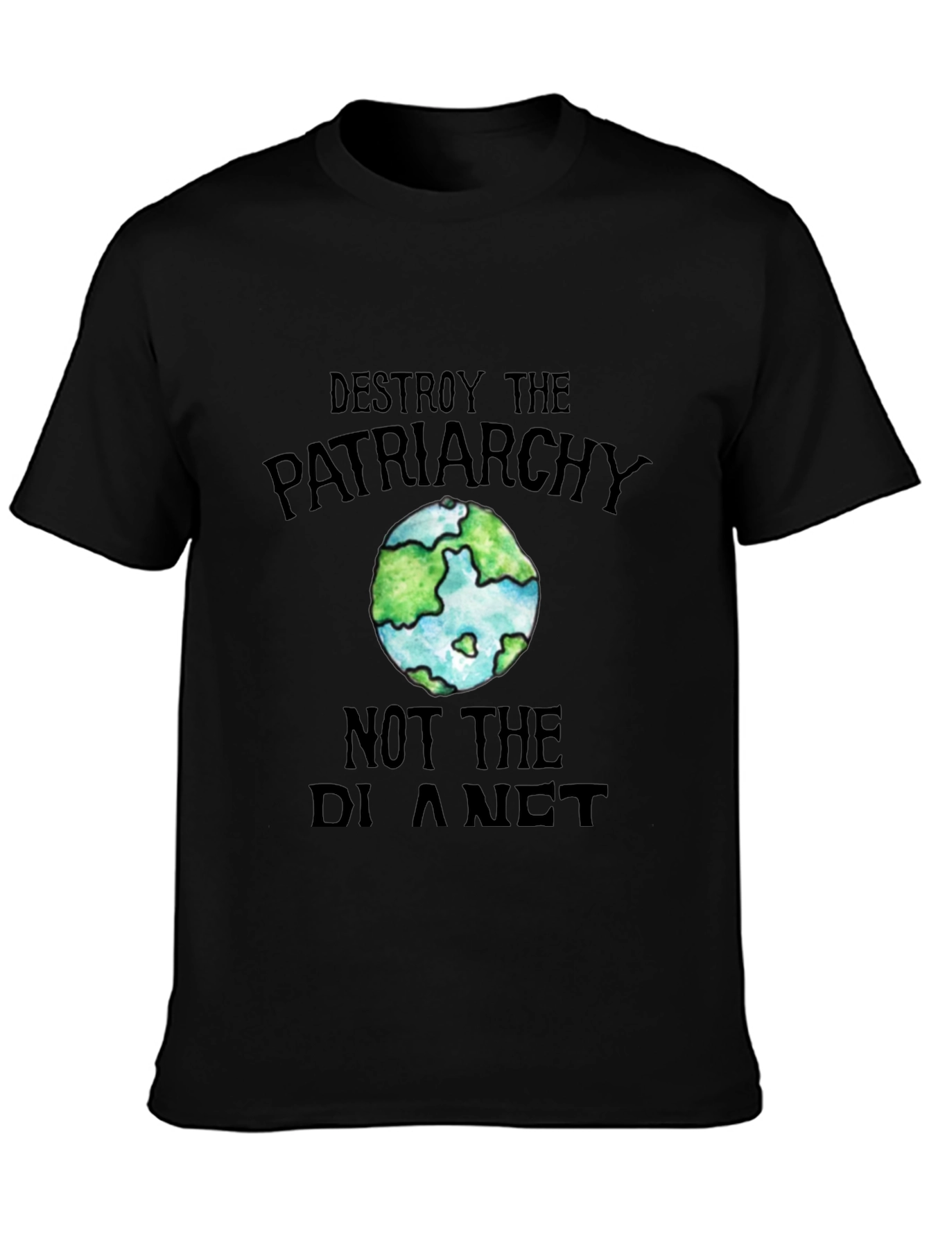 Destroy Patriarchy Earth Graphic Tee