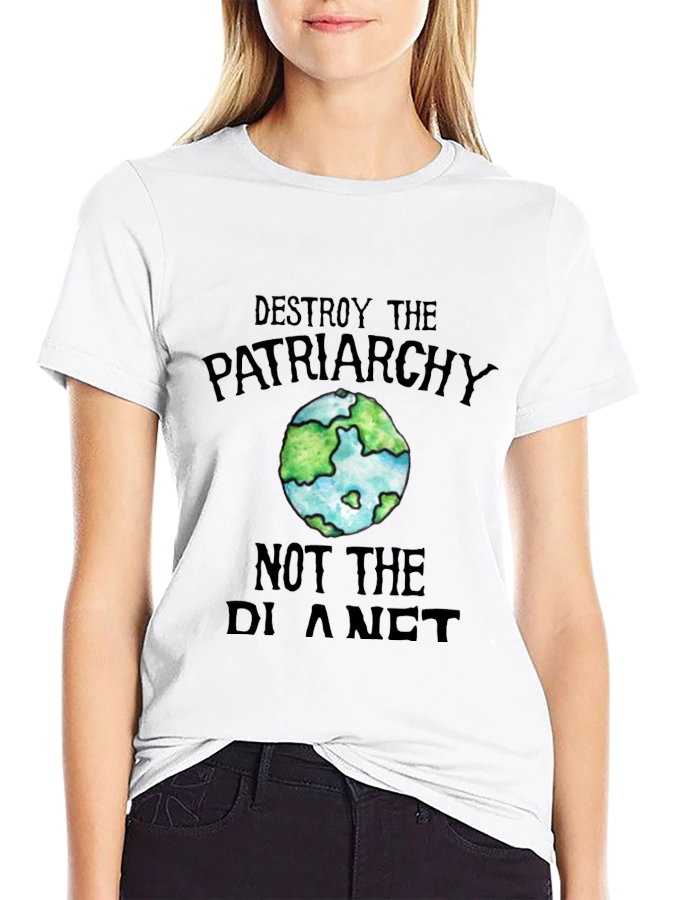 Destroy Patriarchy Earth Graphic Tee