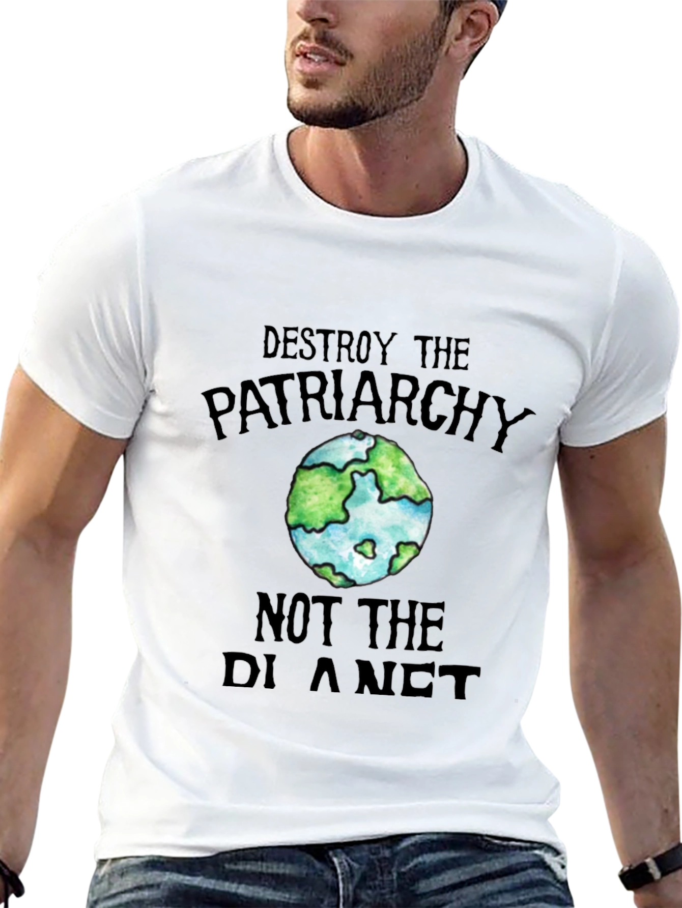 Destroy Patriarchy Earth Graphic Tee
