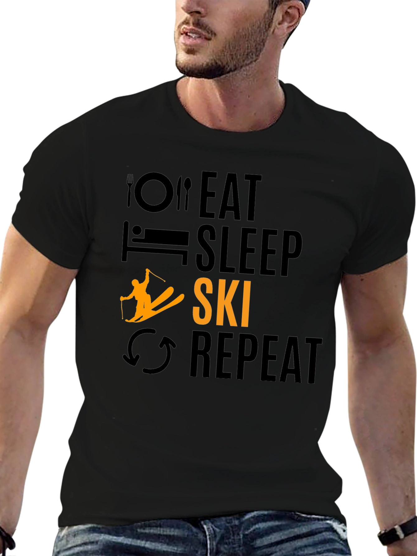 Eat Sleep Ski Repeat T-Shirt