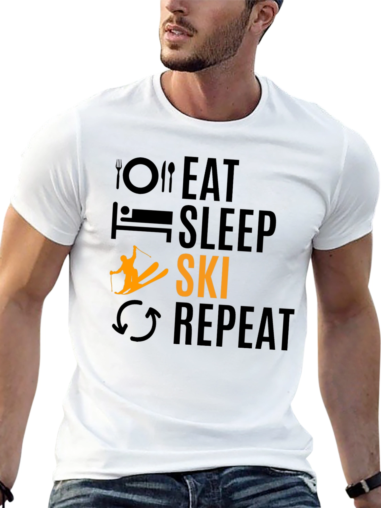 Eat Sleep Ski Repeat T-Shirt
