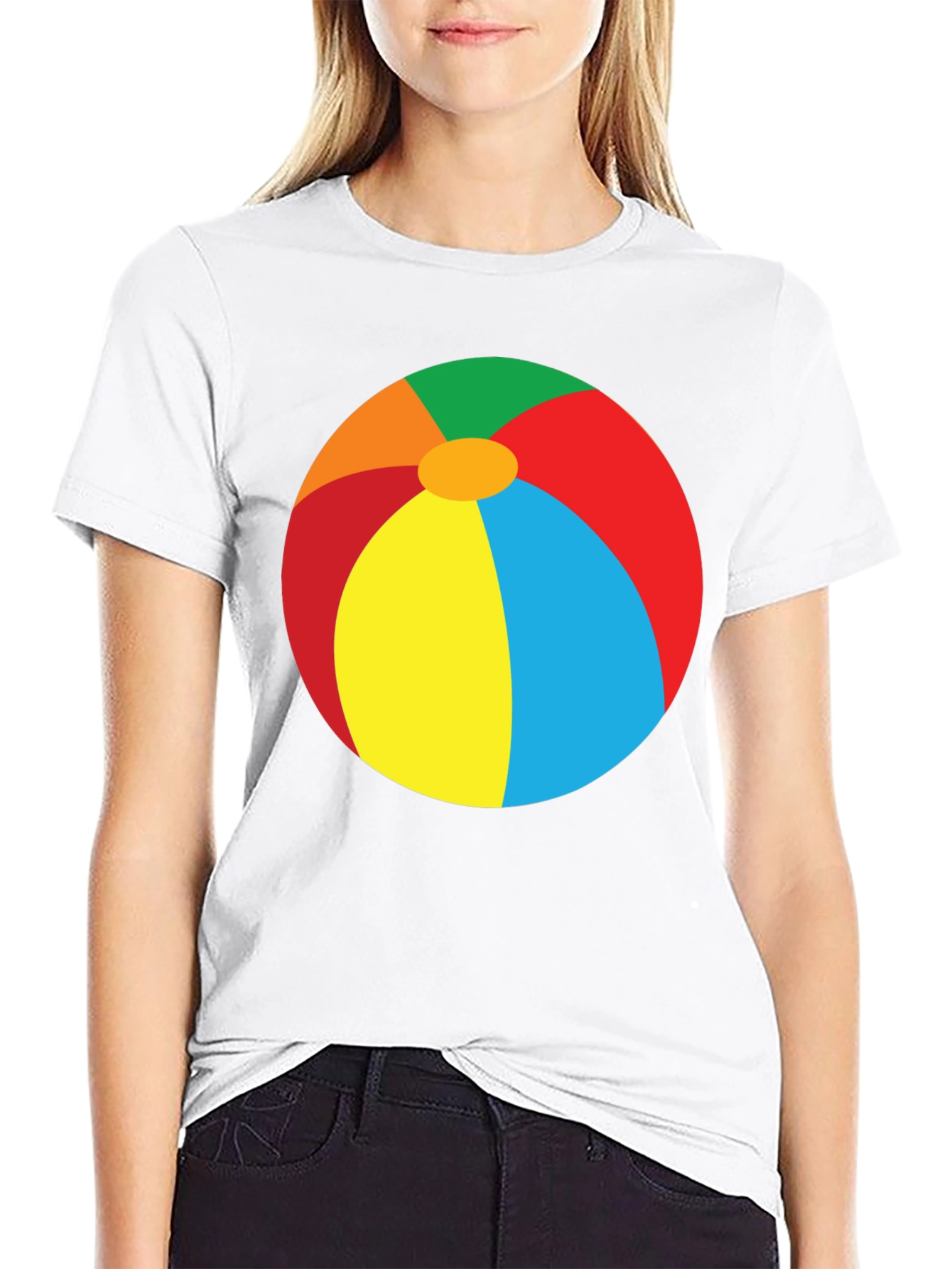 Beach Ball Graphic Tee - Summer Fun T-Shirt