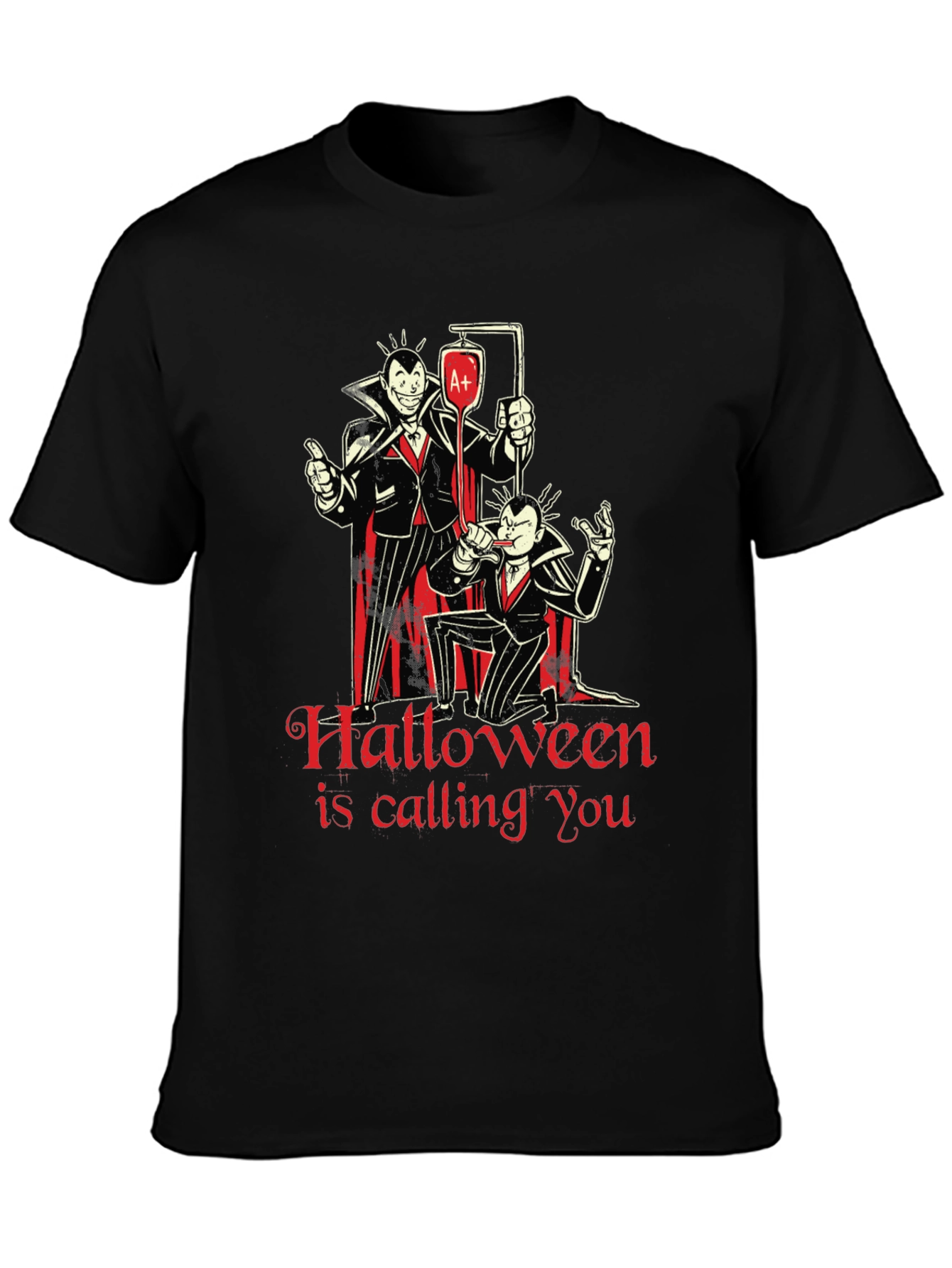 Halloween Vampire Graphic T-Shirt
