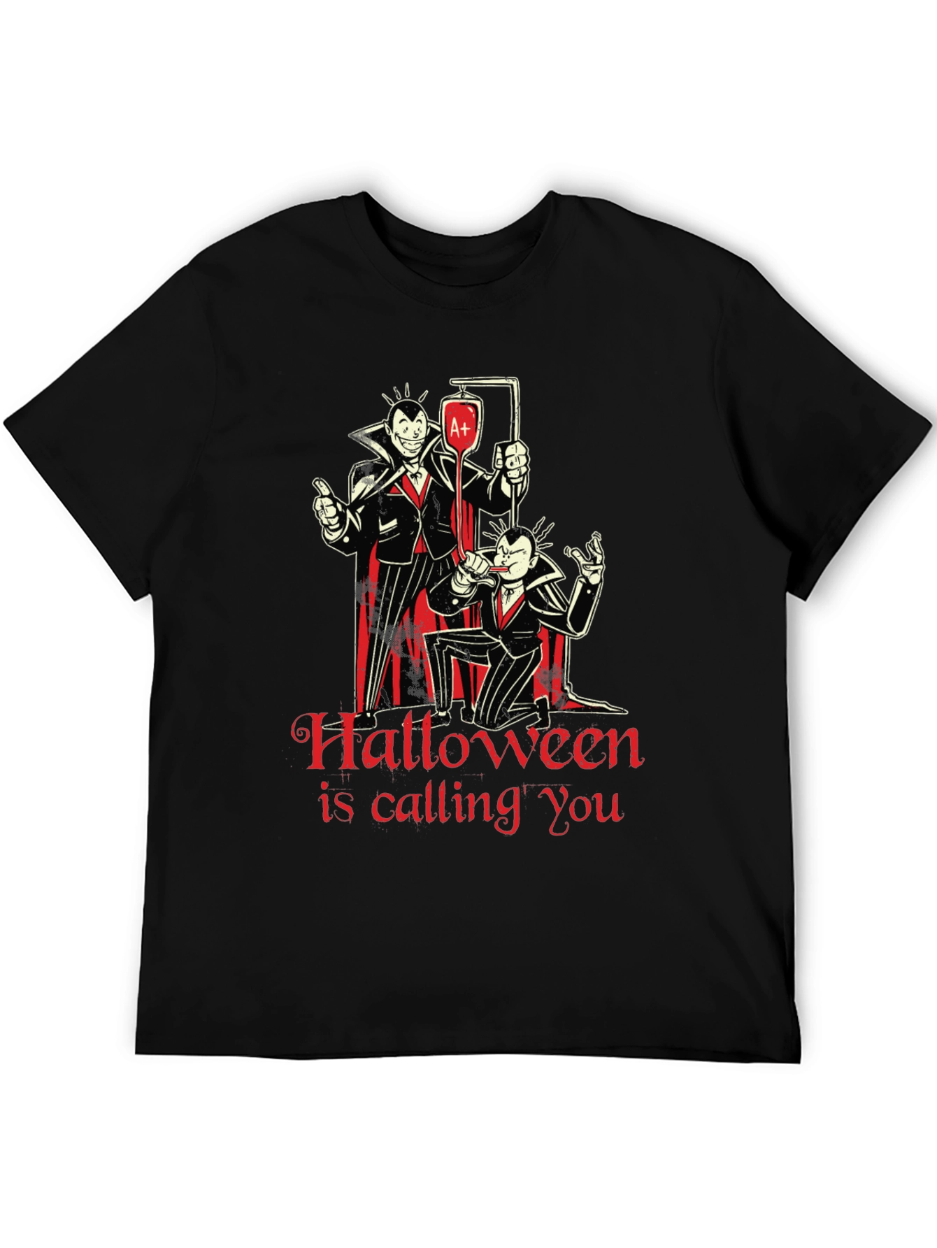 Halloween Vampire Graphic T-Shirt
