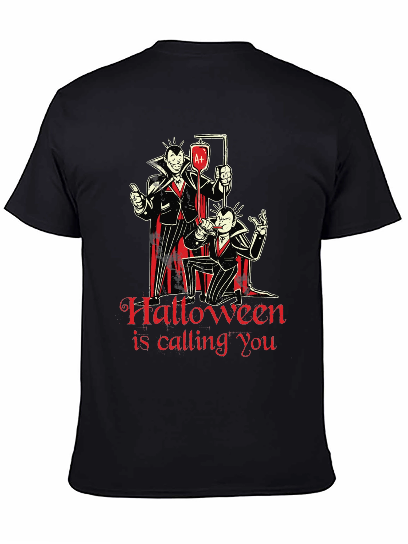 Halloween Vampire Graphic T-Shirt