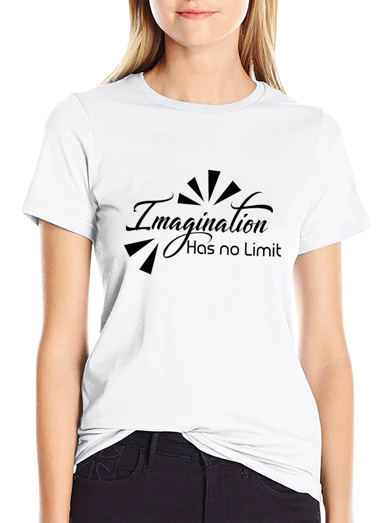 Imagination Has No Limit Black T-Shirt