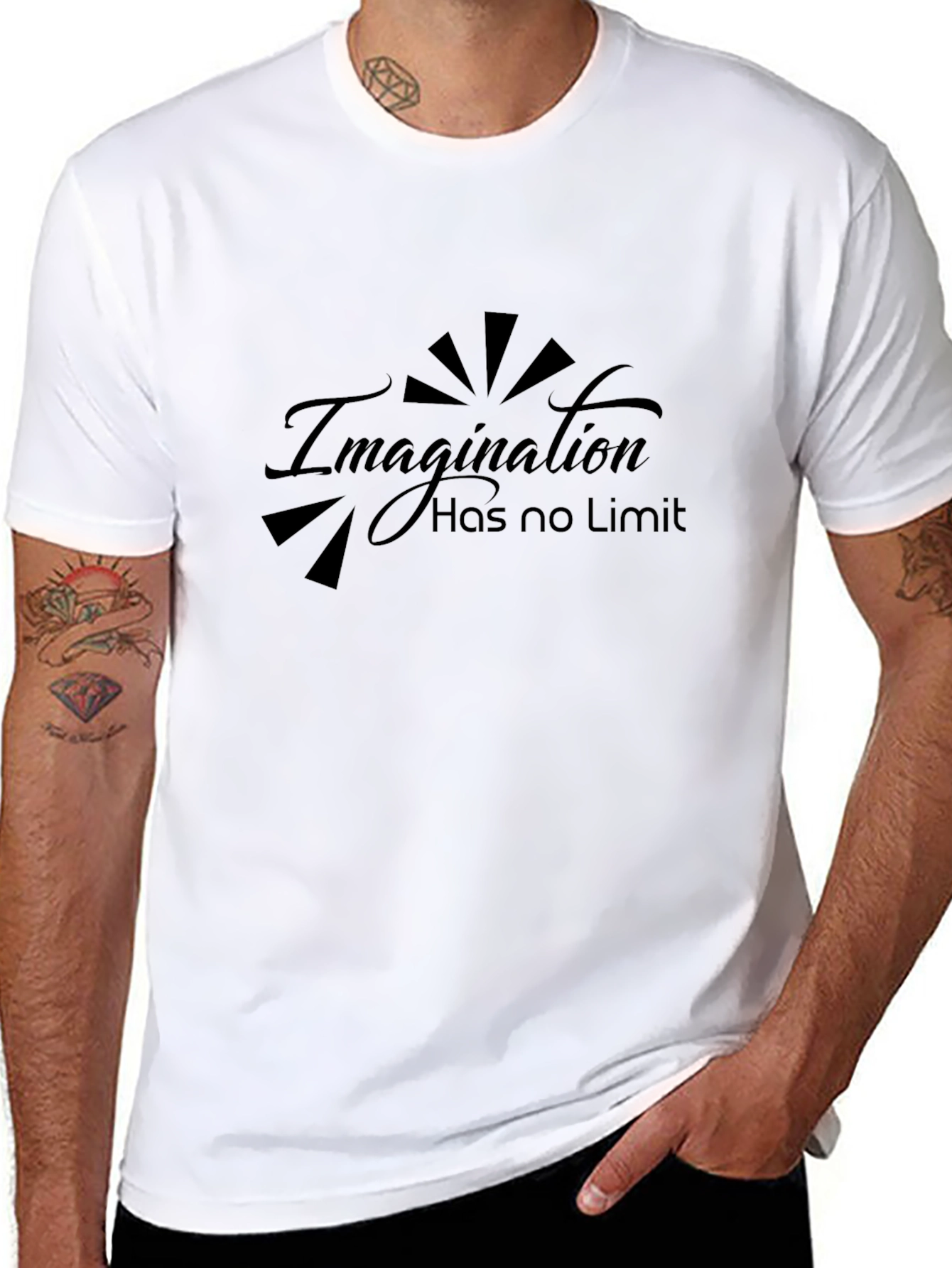 Imagination Has No Limit Black T-Shirt