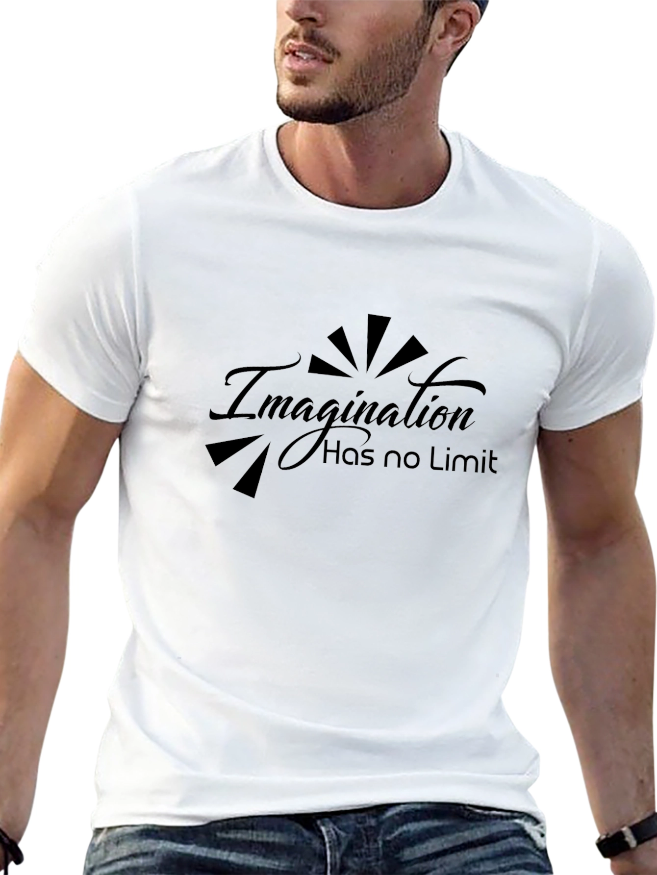 Imagination Has No Limit Black T-Shirt