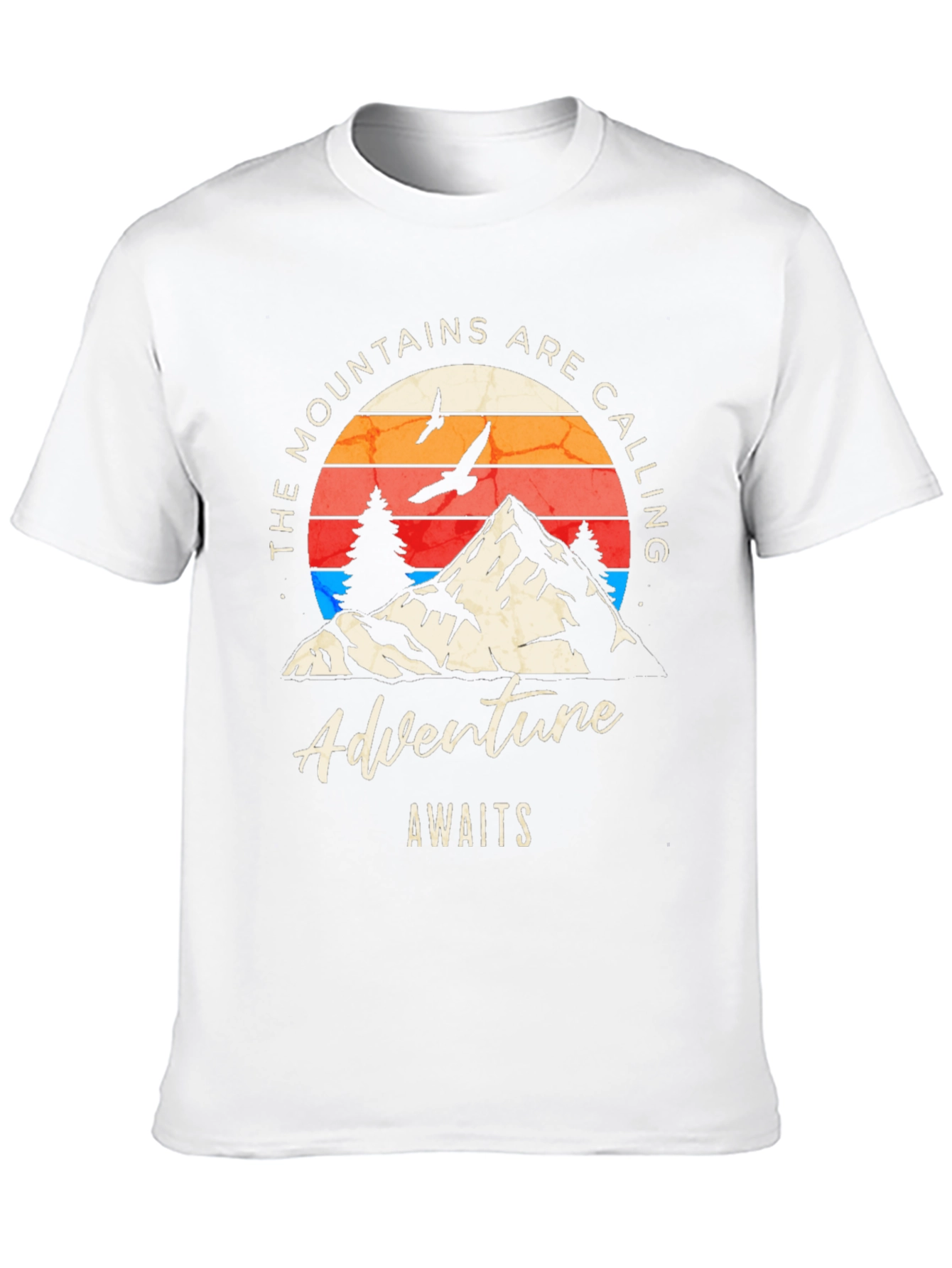 Adventure Awaits Mountain Graphic T-Shirt