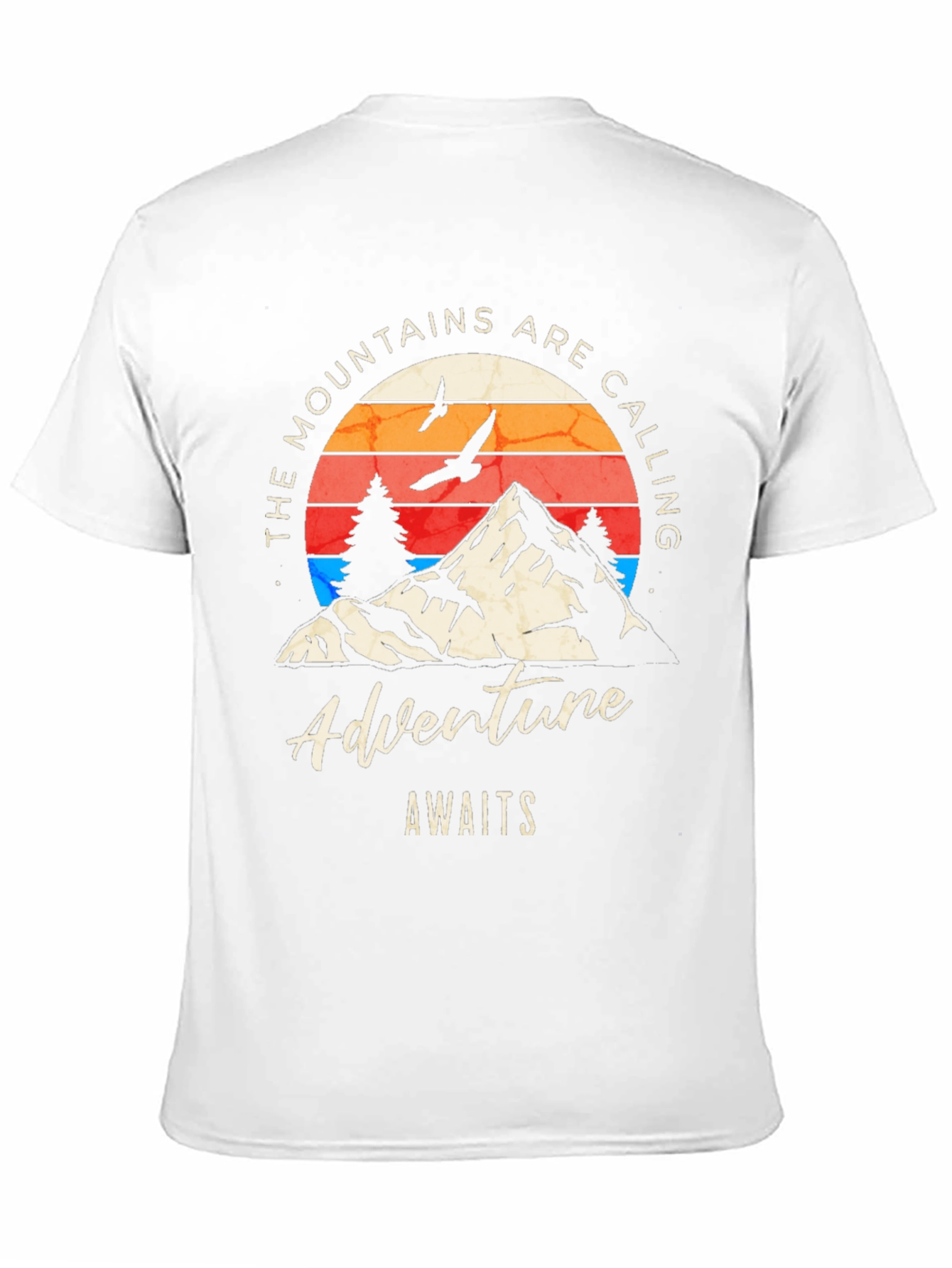 Adventure Awaits Mountain Graphic T-Shirt