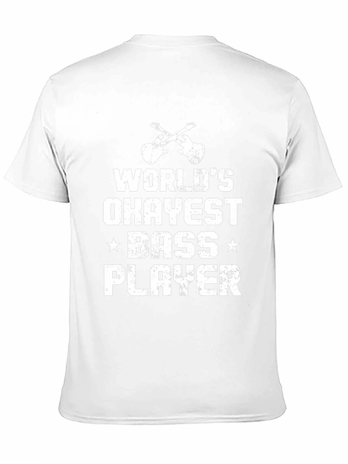 Worlds Okayest Bass Player Black T-Shirt