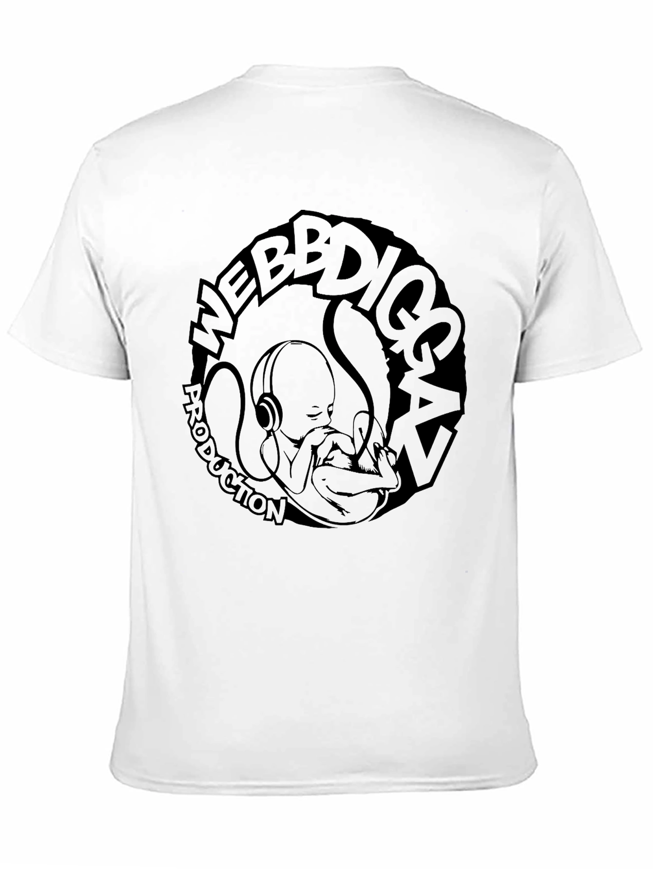 Webb Diggaz Production Black Graphic Tee