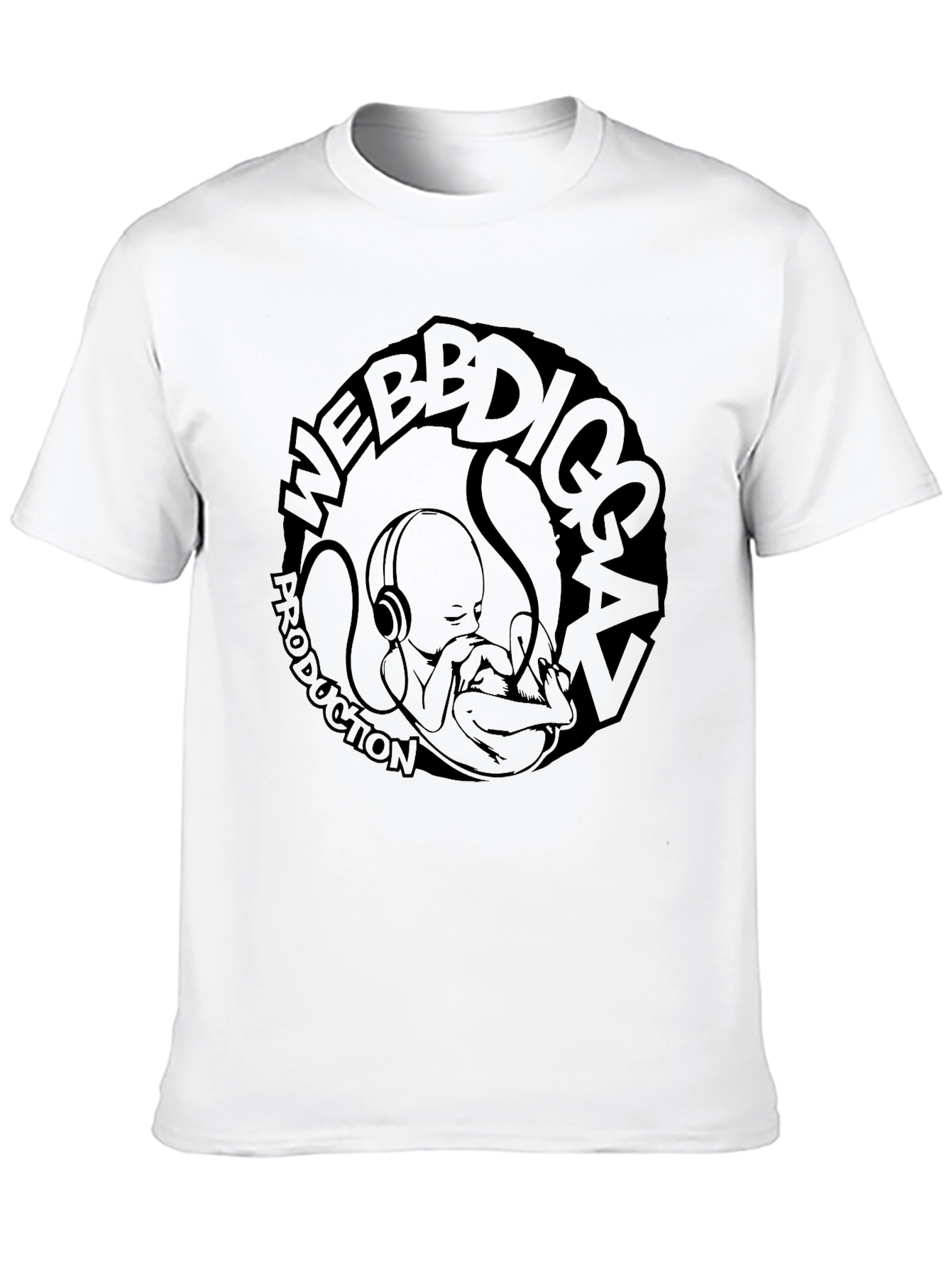 Webb Diggaz Production Black Graphic Tee